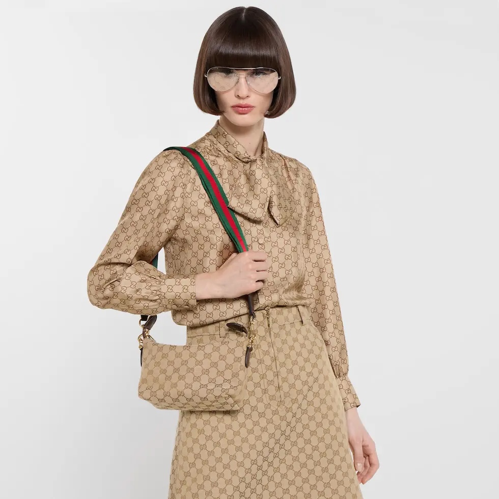Gucci Brera Beige GG canvas shoulder everyday