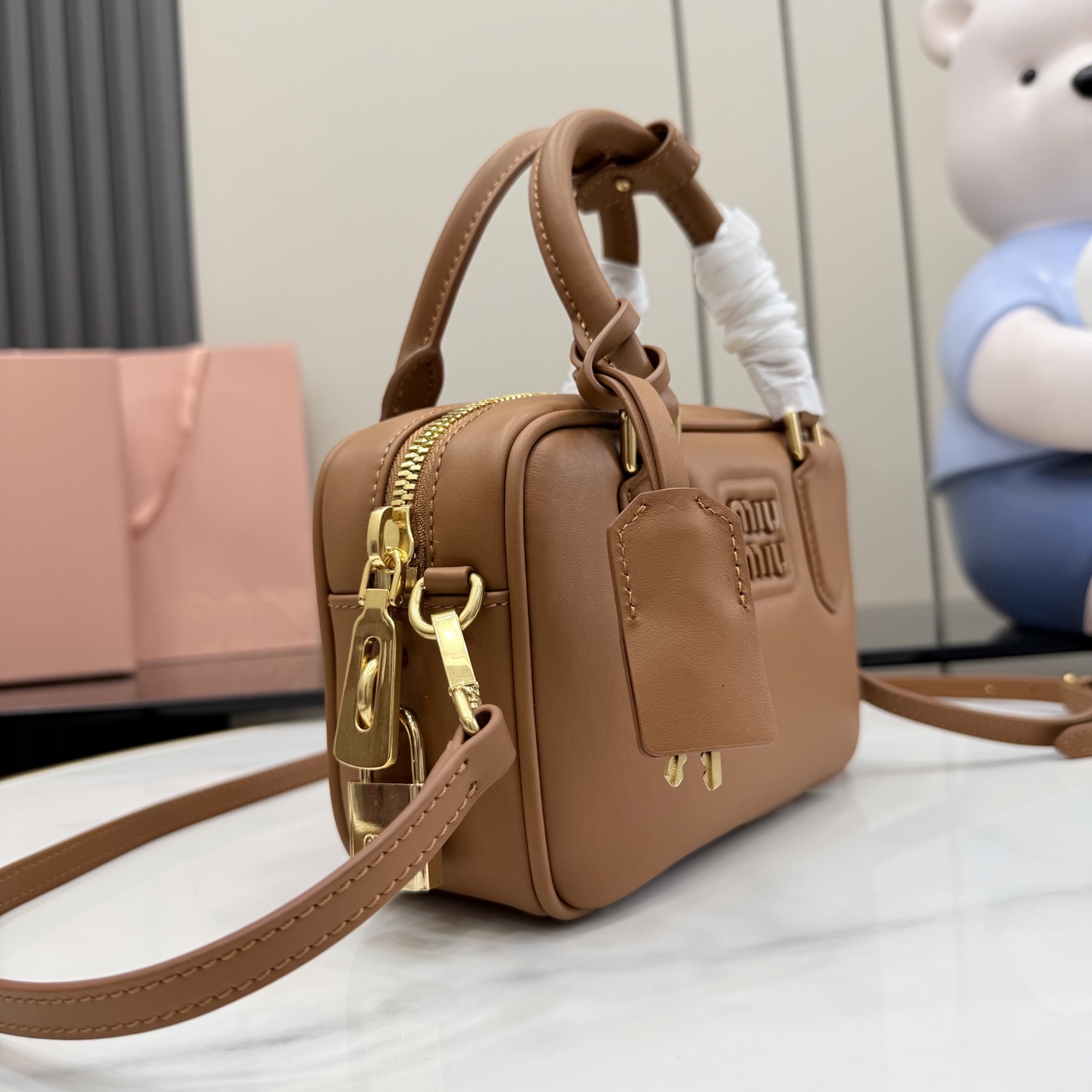 Сумка Miu Miu 5BB123 коричневая