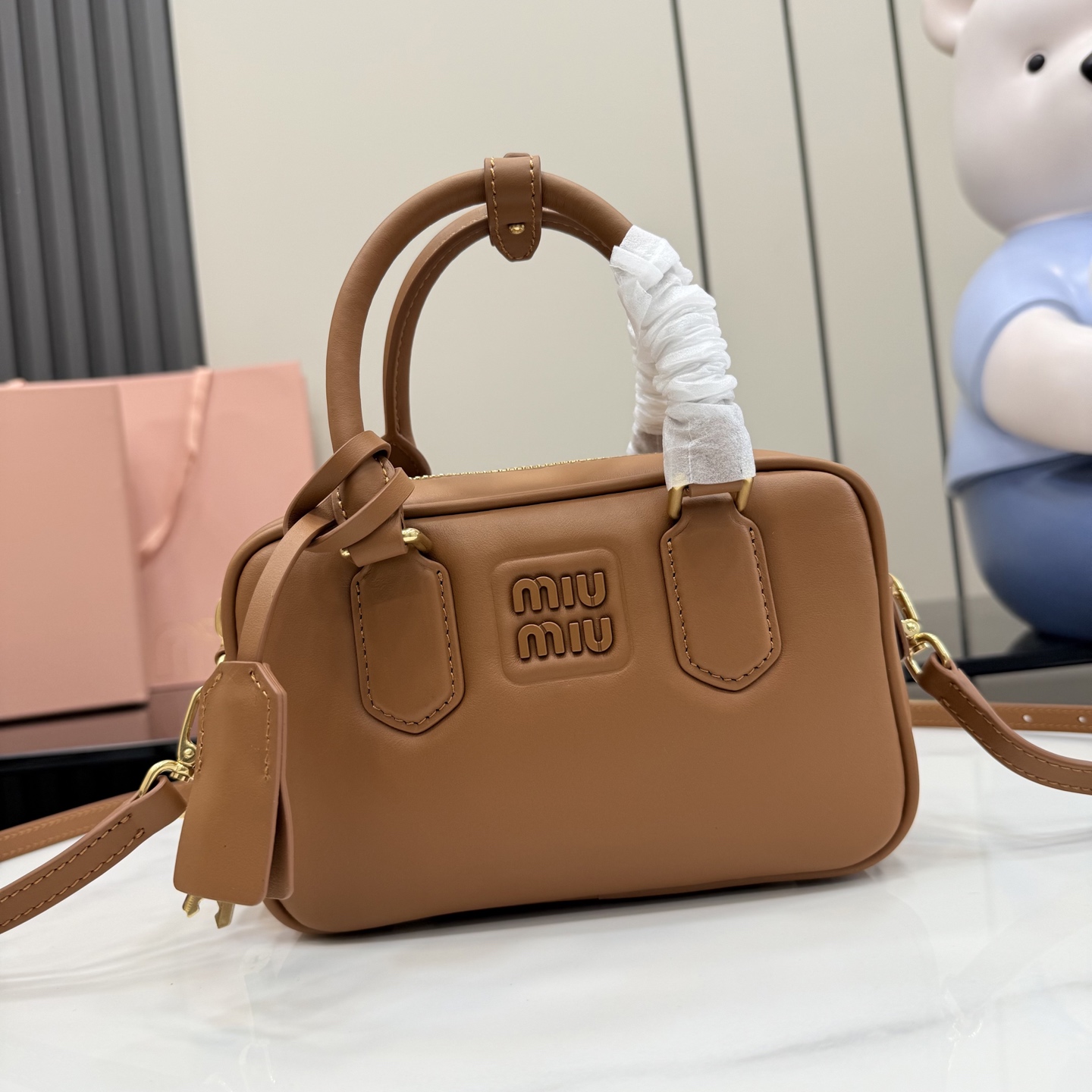 Сумка Miu Miu 5BB123 коричневая