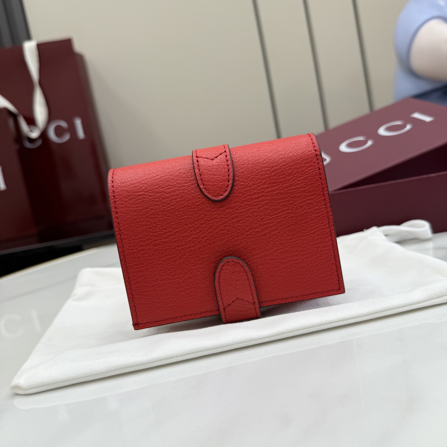 Кожаный кошелёк Gucci с замком