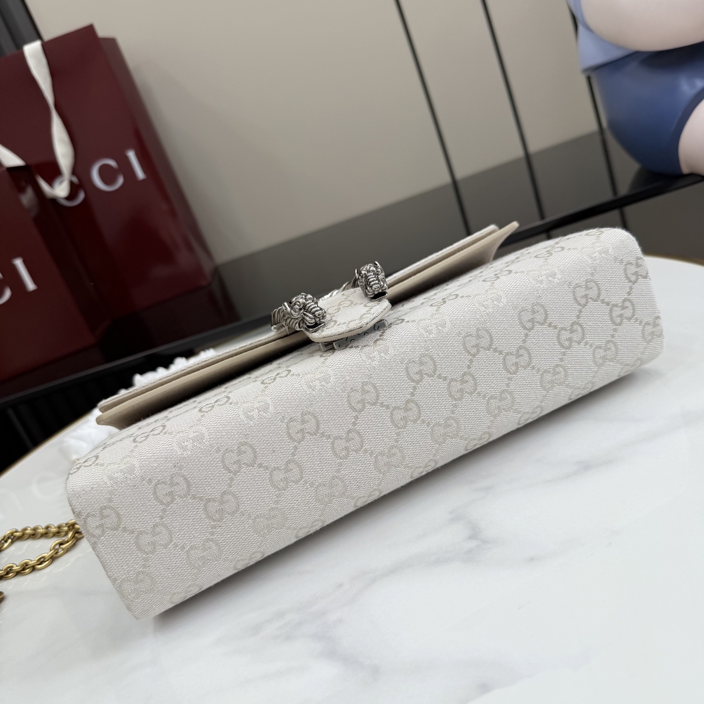 Gucci Dionysus Beige GG canvas shoulder everyday