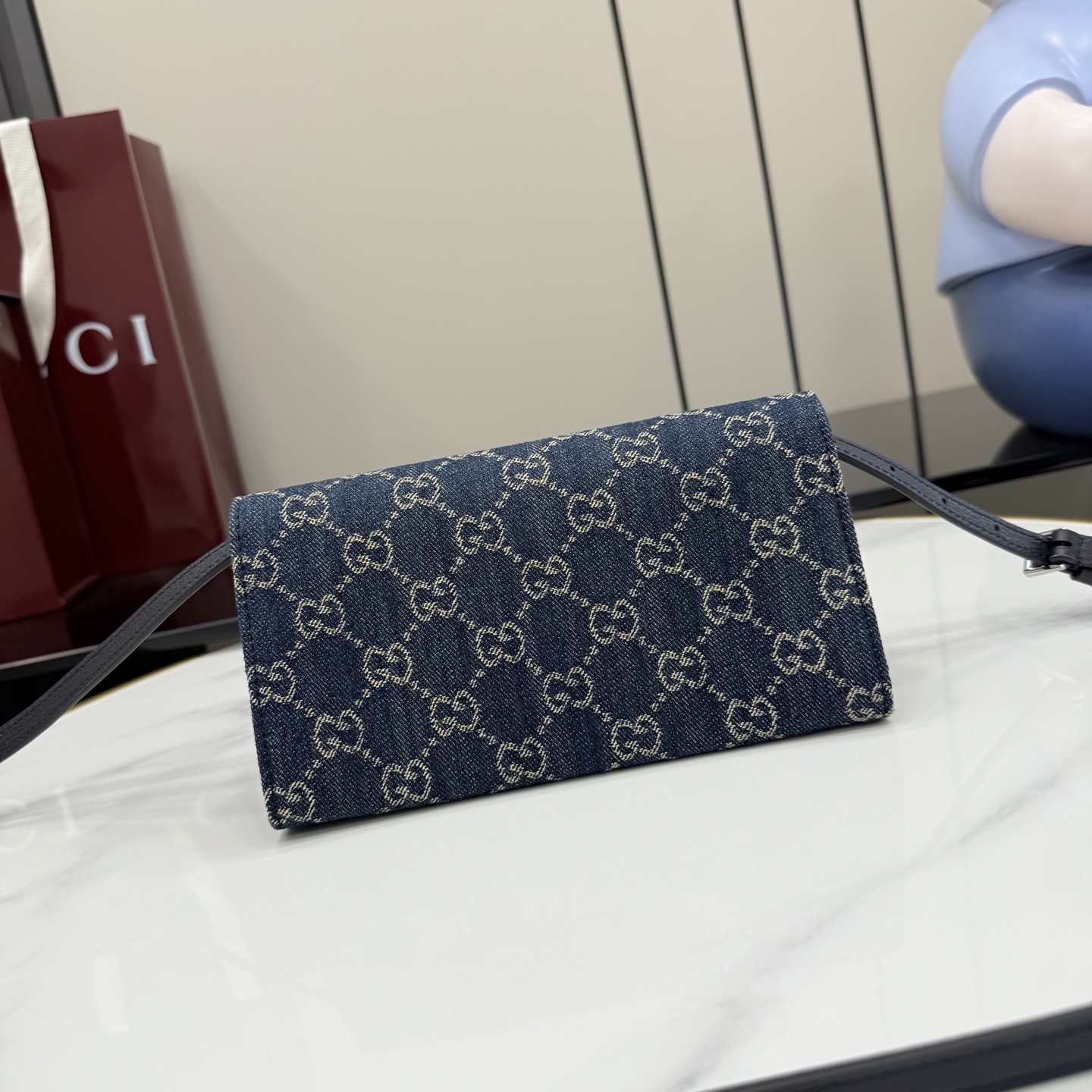 Gucci GG shoulder bag Blue GG denim crossbody everyday