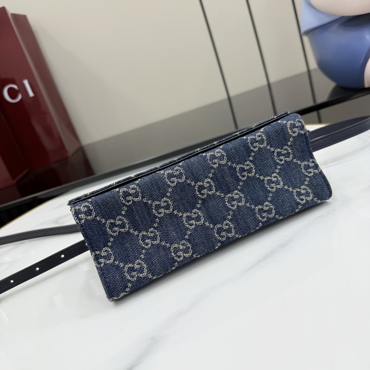 Gucci GG shoulder bag Blue GG denim crossbody everyday
