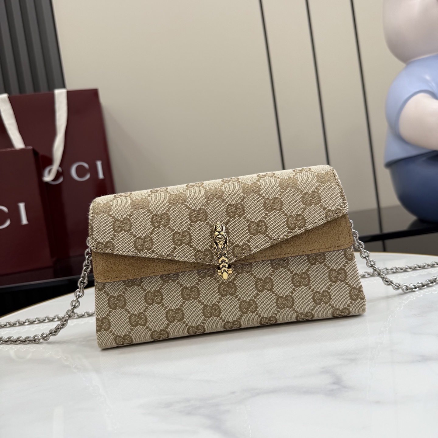 Портмоне Gucci с цепочкой