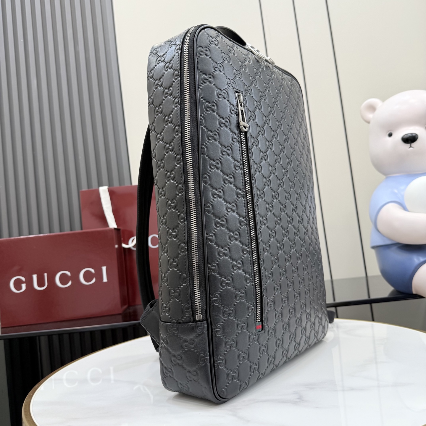 Рюкзак Gucci черный с монограммой