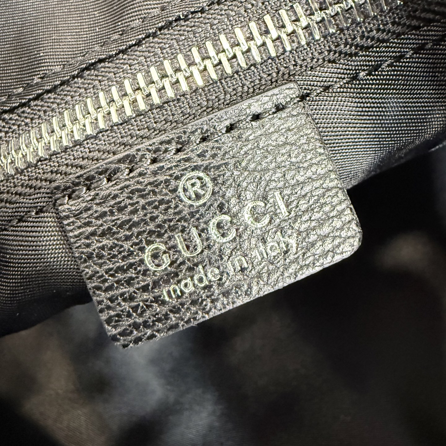 gucci venice black gg denim bucket bag