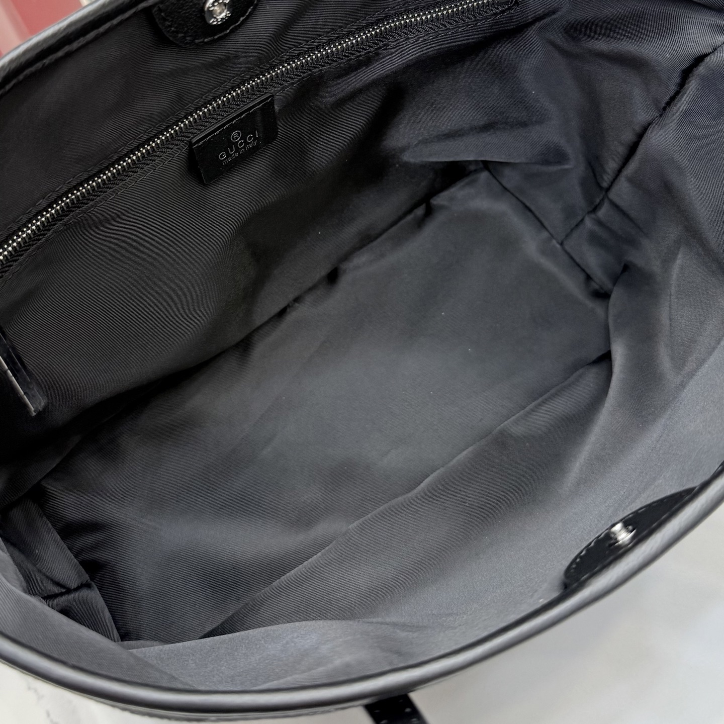 gucci tribeca black gg denim tote bag