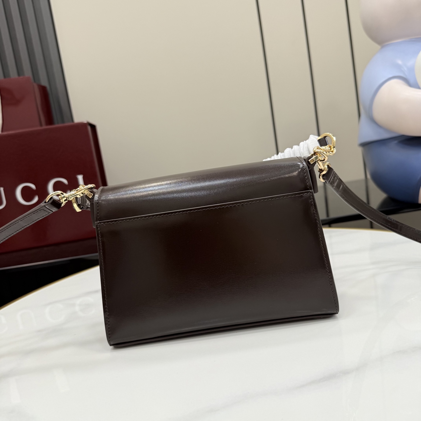 gucci horsebit duomo brown medium top handle bag