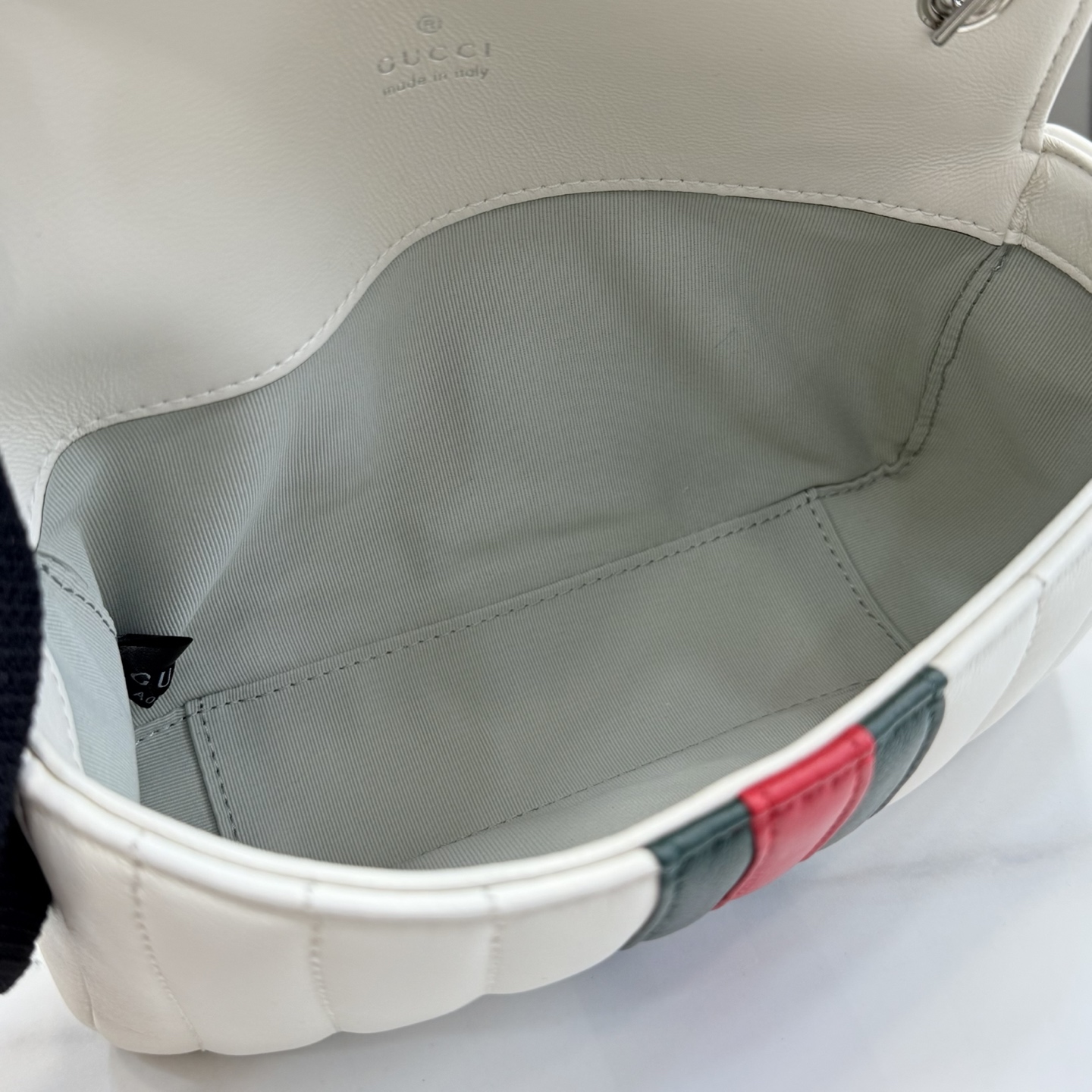 gucci jetset gg marmont white small shoulder bag