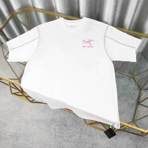 Arc'teryx 2025FW Bird Logo Short Sleeve T-Shirt - Unisex, White & Pink 1 Arc'teryx 2025FW Bird Logo Short Sleeve T-Shirt - Unisex, White & Pink
