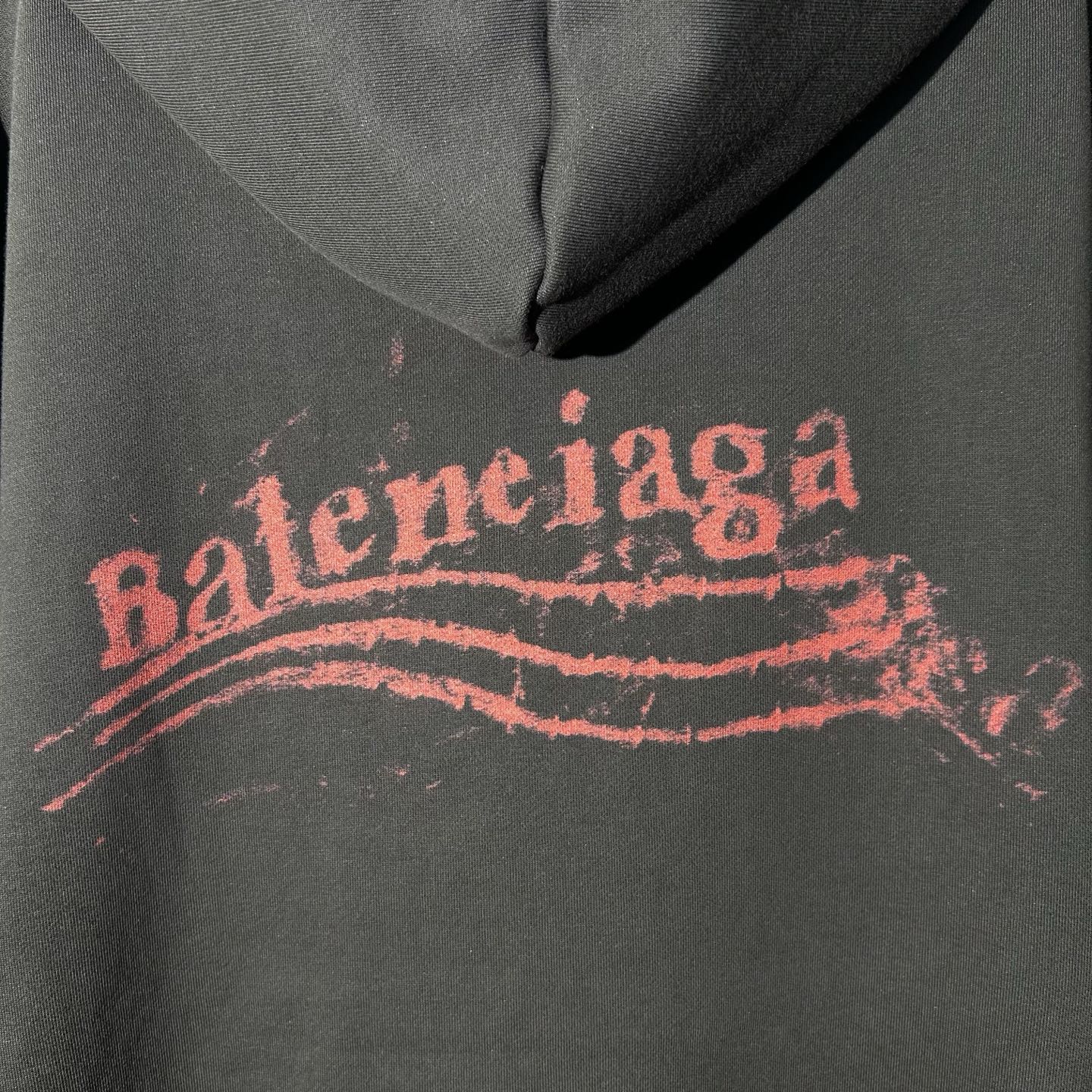 Balenciaga Distressed Logo Black Hoodie Pullover Sweatshirt | Size S-XL 14 i1758360209898 1362 0 12