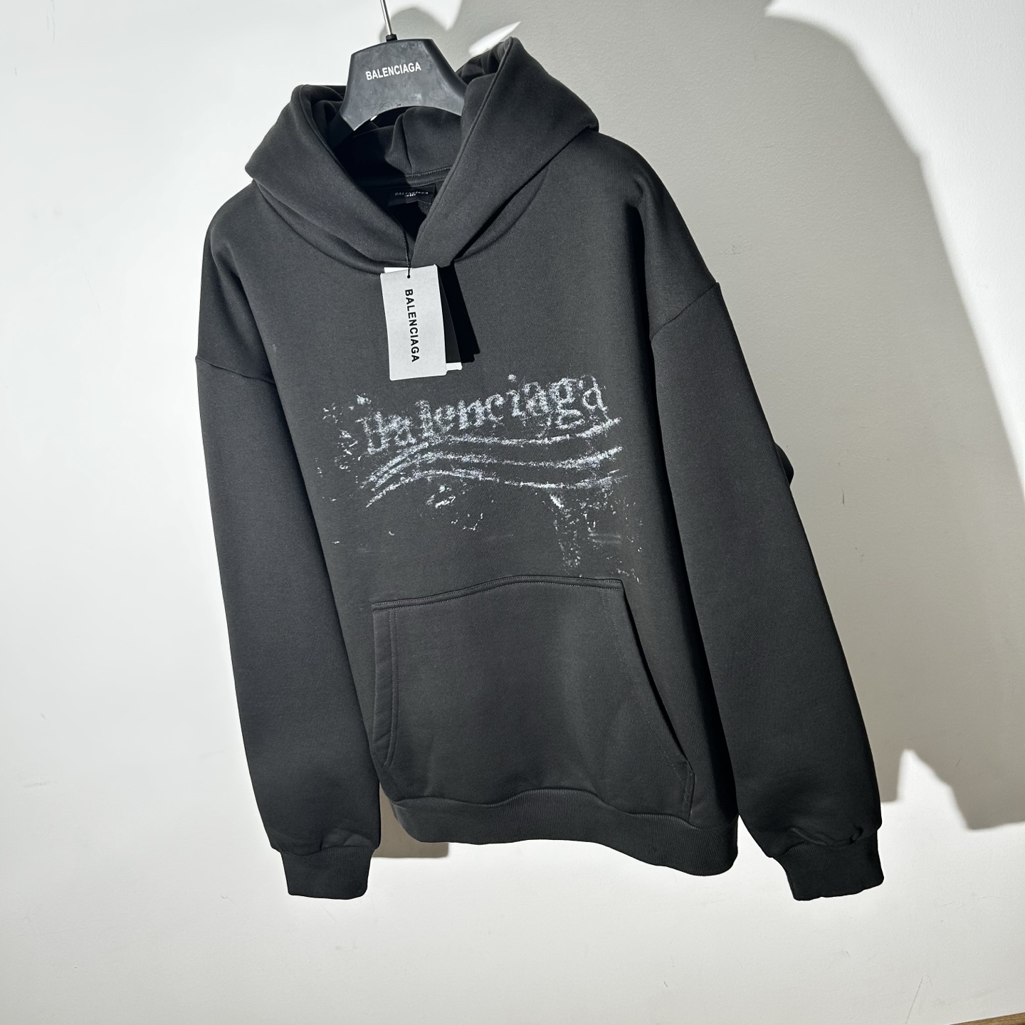 Balenciaga Distressed Logo Black Hoodie Pullover Sweatshirt | Size S-XL 13 i1758360211153 1079 0 11