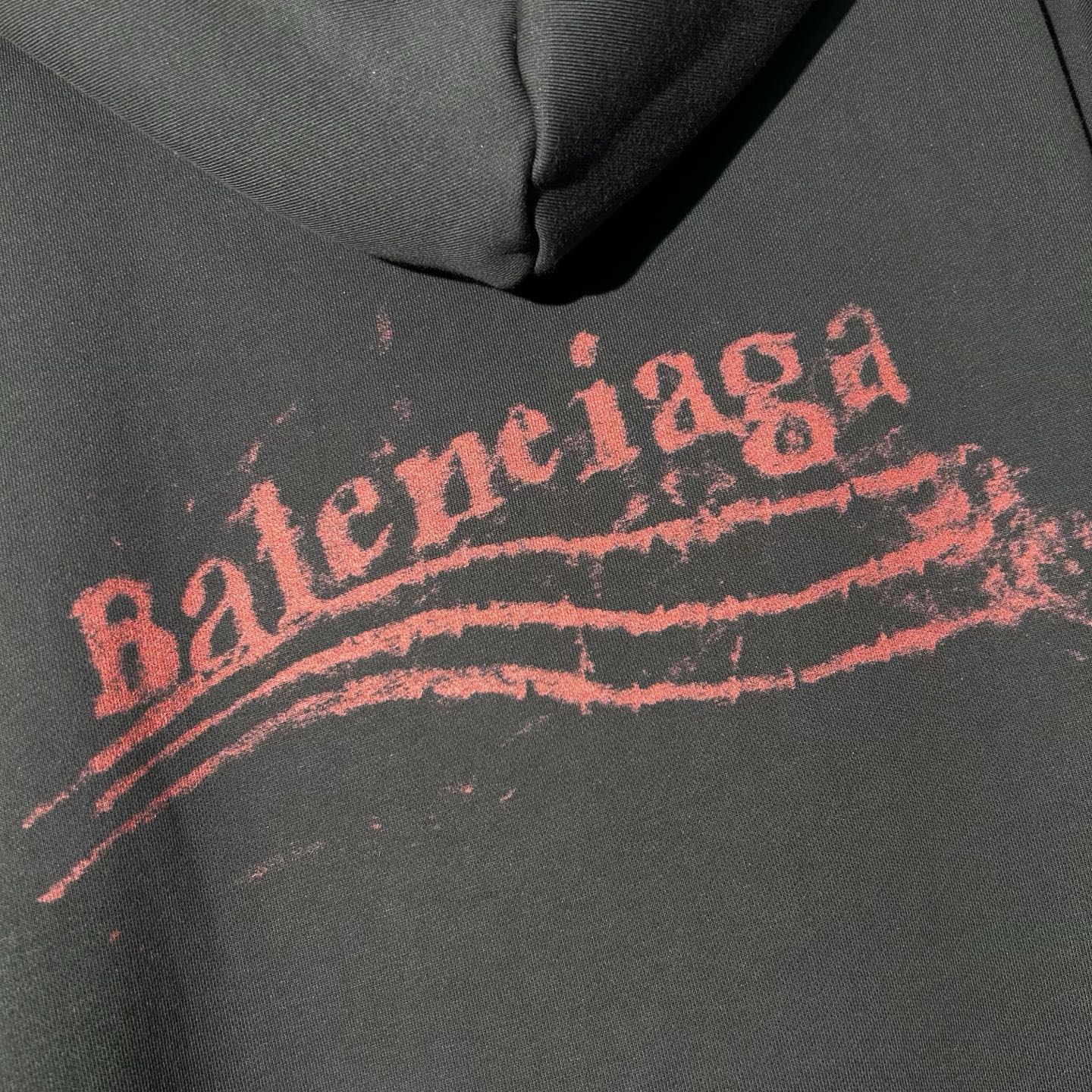 Balenciaga Distressed Logo Black Hoodie Pullover Sweatshirt | Size S-XL 17 i1758360212515 3992 0 15