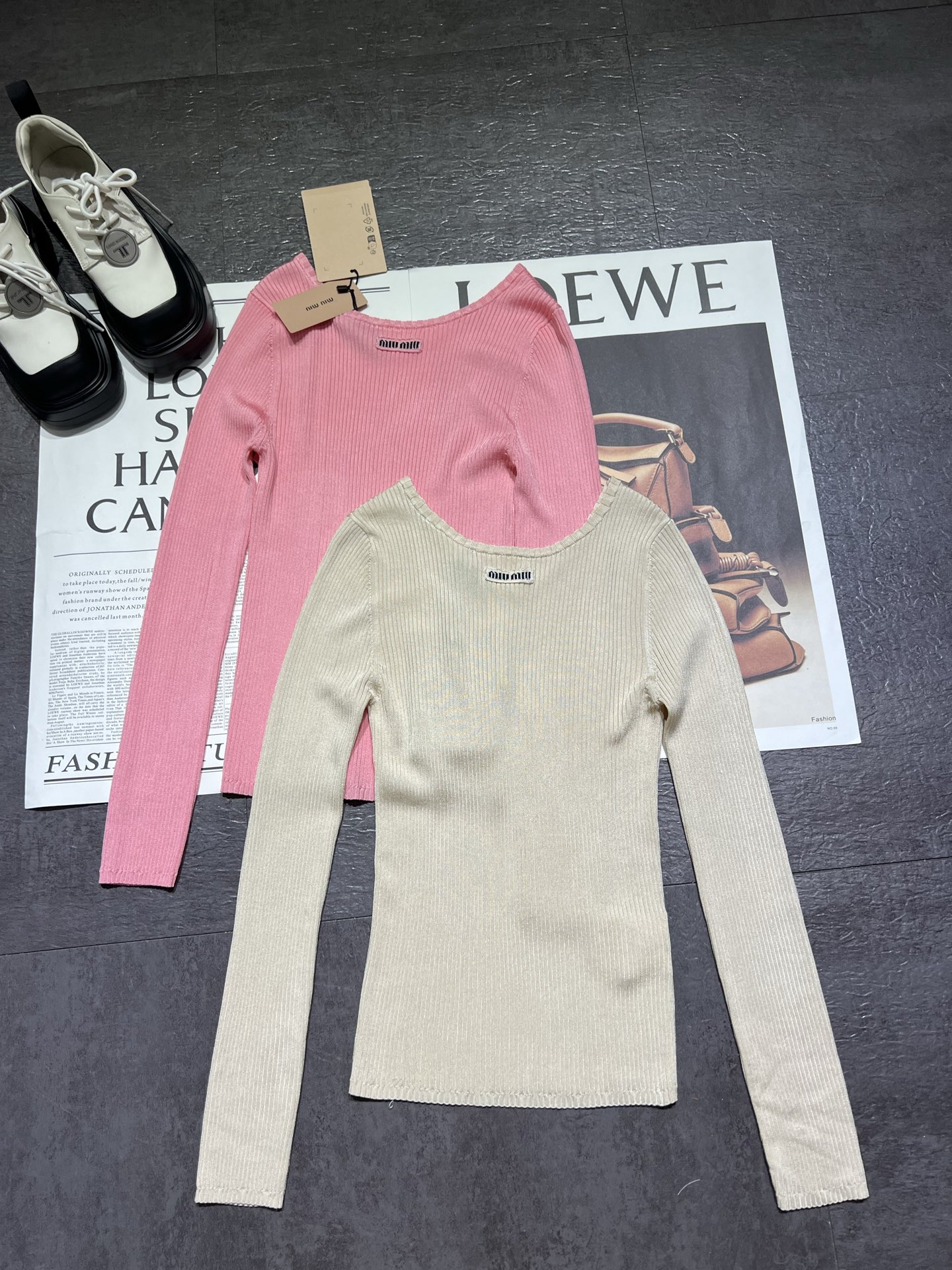 Miu Miu Pink Knit Top - Resort Collection, Soft Texture, Slim Fit 9 i1761037339363 3550 0 7