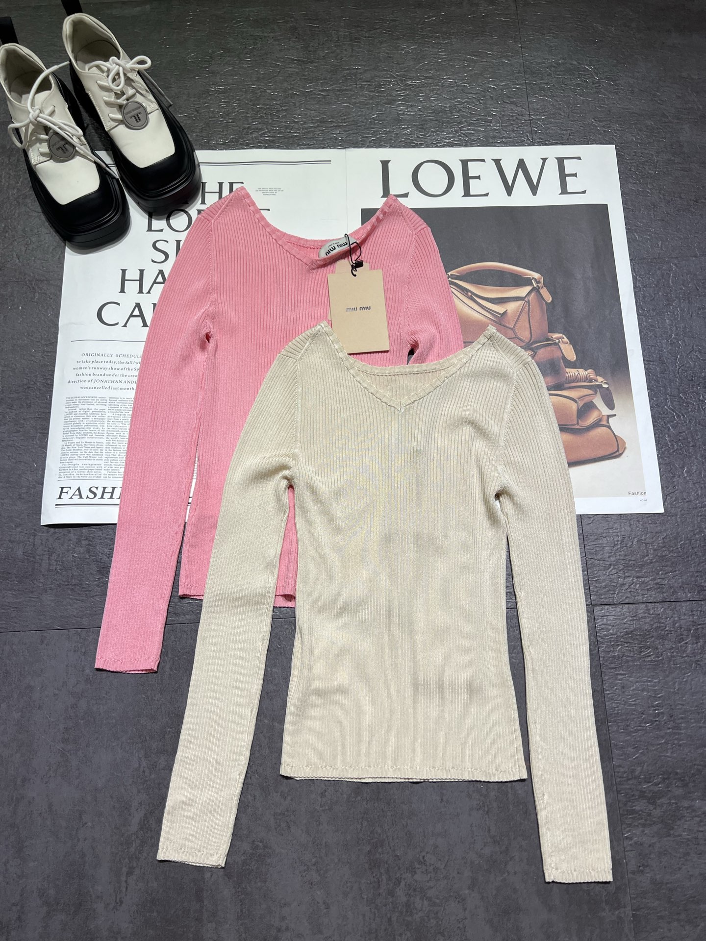 Miu Miu Pink Knit Top - Resort Collection, Soft Texture, Slim Fit 5 i1761037339495 7980 0 3