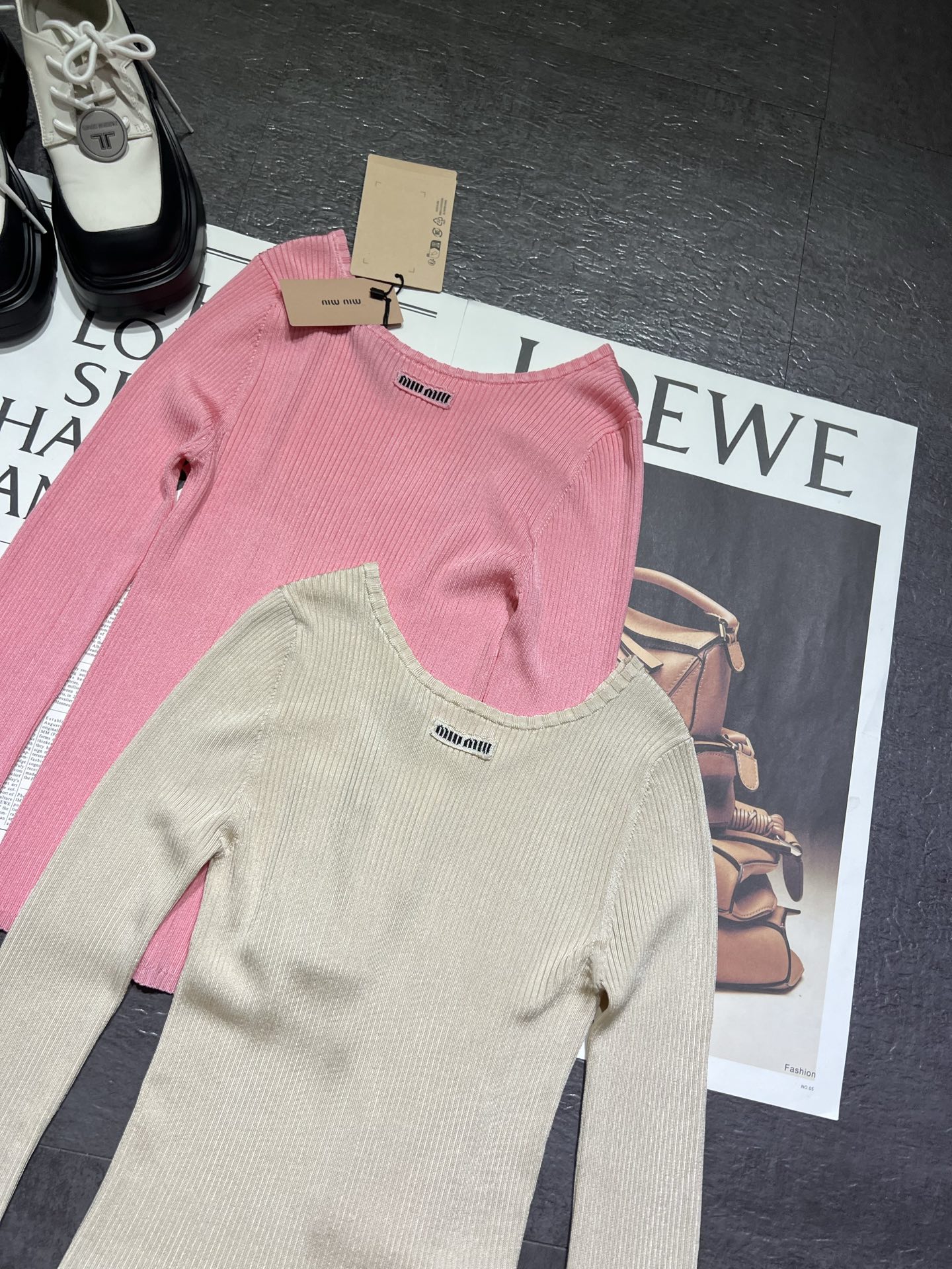 Miu Miu Pink Knit Top - Resort Collection, Soft Texture, Slim Fit 4 i1761037341005 6801 0 2