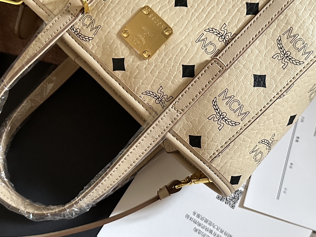 MCM MCM mini菜篮子AREN VISETOS拉链购物袋