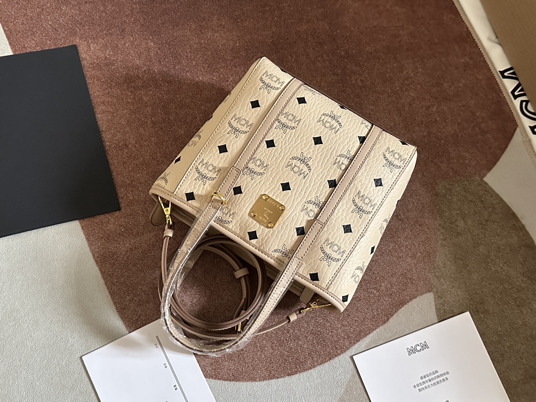 MCM MCM mini菜篮子AREN VISETOS拉链购物袋