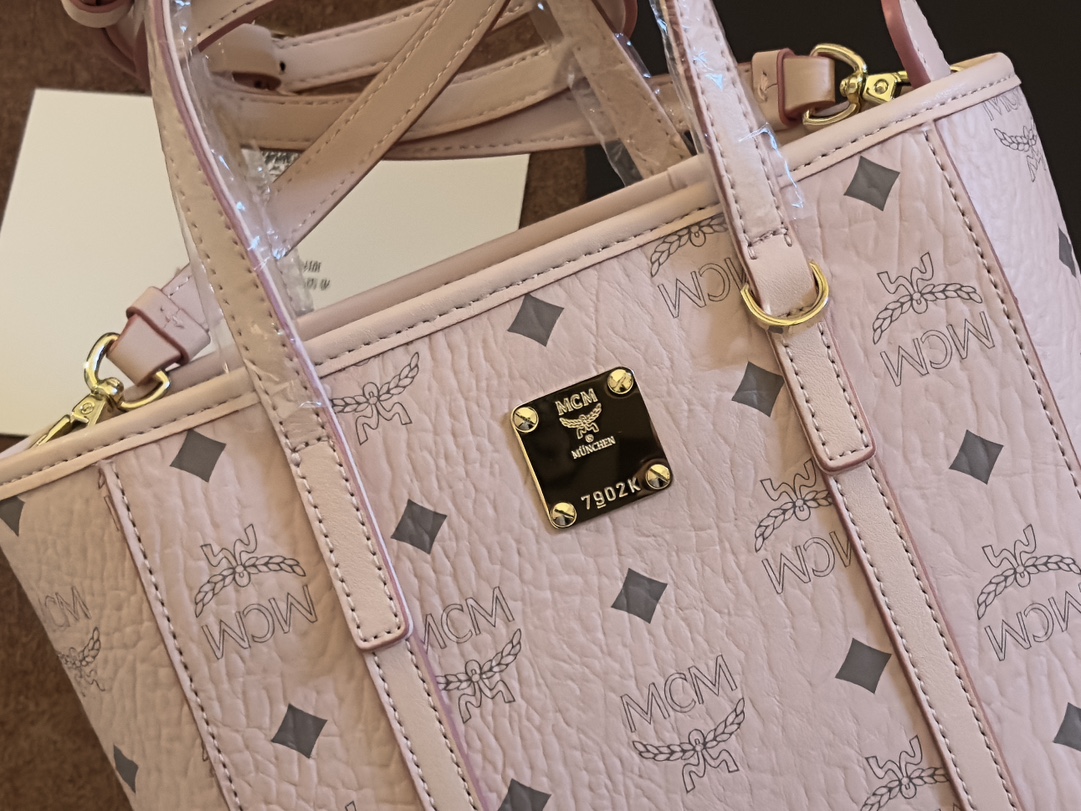 MCM MCM mini菜篮子AREN VISETOS拉链购物袋