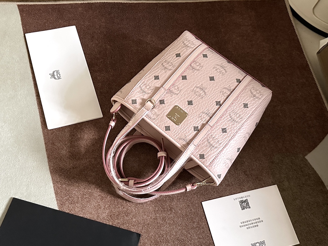 MCM MCM mini菜篮子AREN VISETOS拉链购物袋