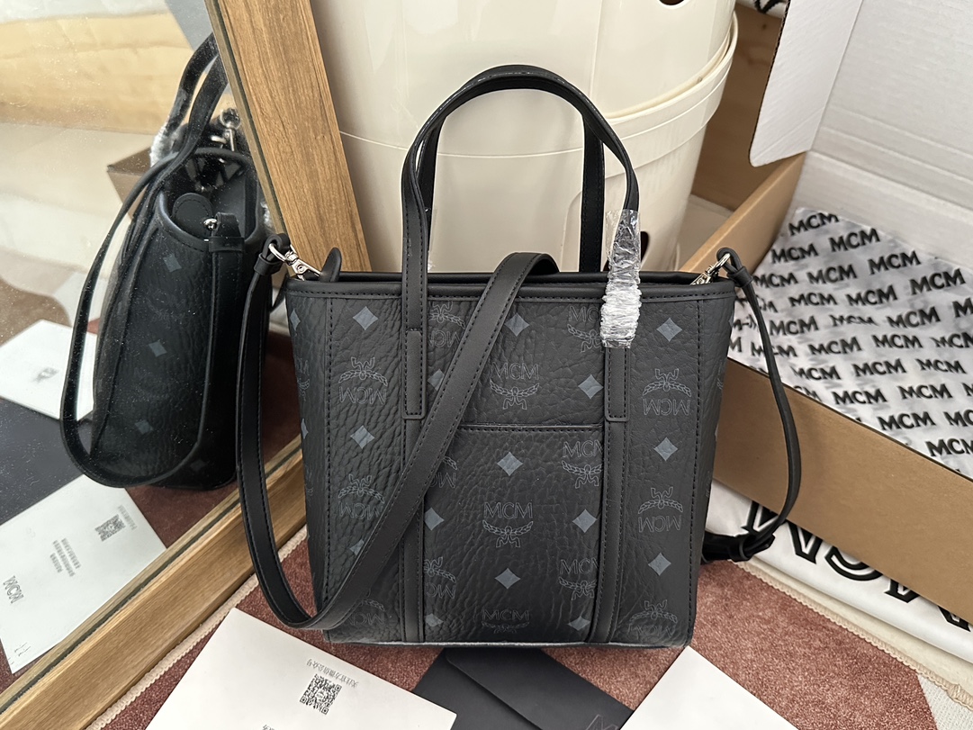 MCM MCM mini菜篮子AREN VISETOS拉链购物袋