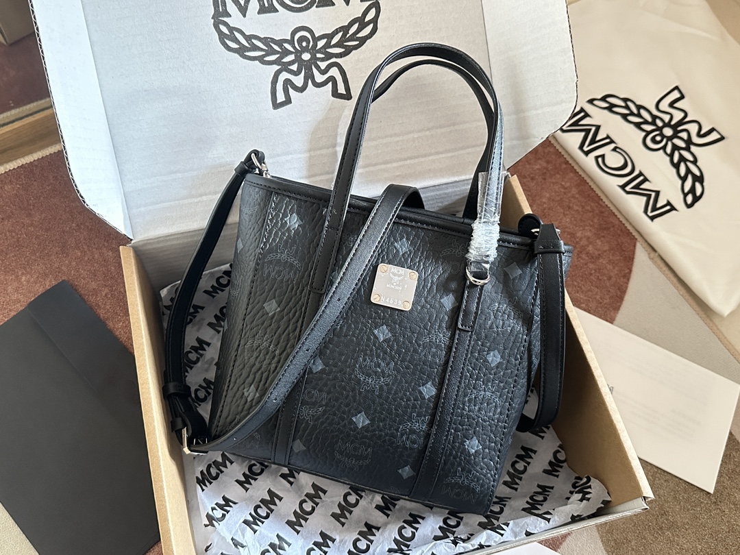 MCM MCM mini菜篮子AREN VISETOS拉链购物袋