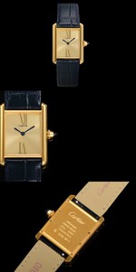 Cartier Wholesale
 Watch Blue Dark Gold Yellow Calfskin Cowhide Crocodile Leather Quartz Movement Strap WGTA66213