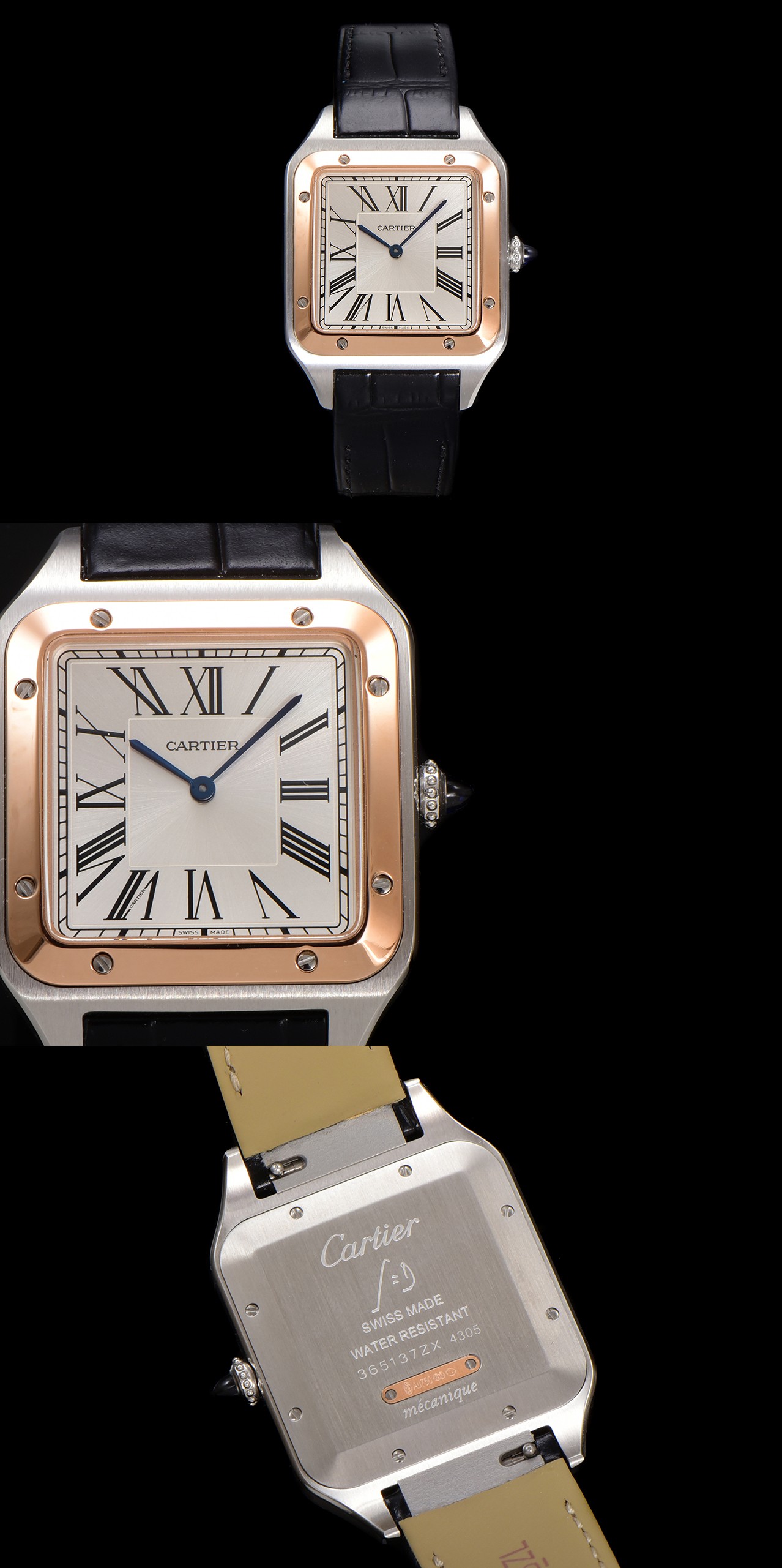 Cartier Santos Dumont Two-Tone Quartz Watch with Leather Band 3 a1724520508949 4268