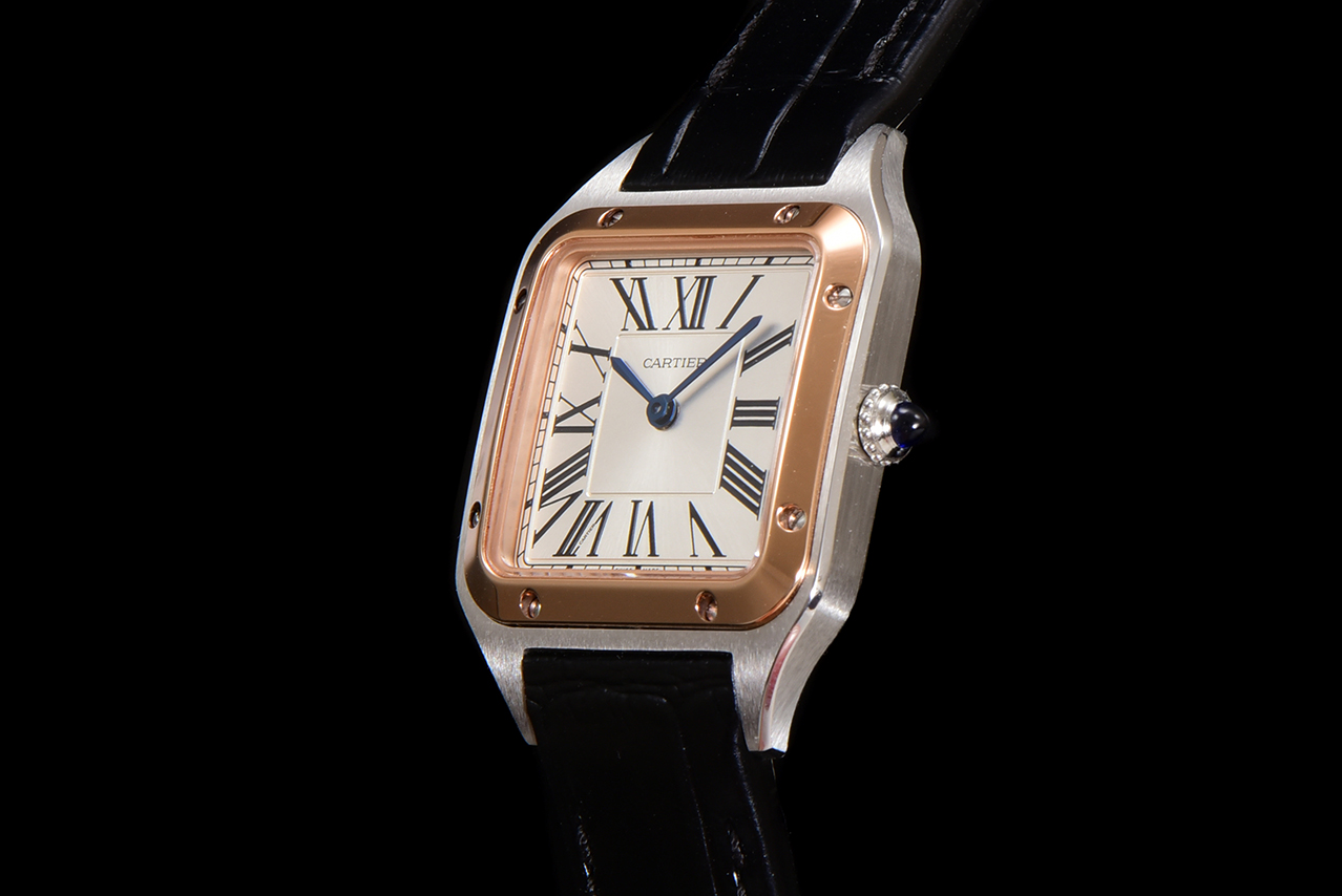 Cartier Santos Dumont Swiss Quartz Watch, Silver Dial, Leather Strap 6 a1724521205522 6513
