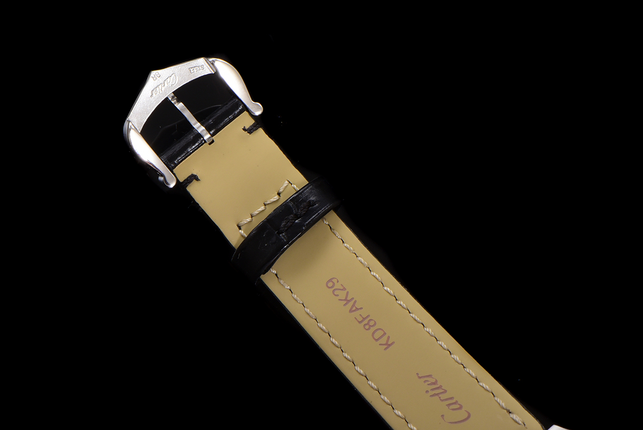 Cartier Santos Dumont Swiss Quartz Watch, Silver Dial, Leather Strap 7 a1724521207436 6713