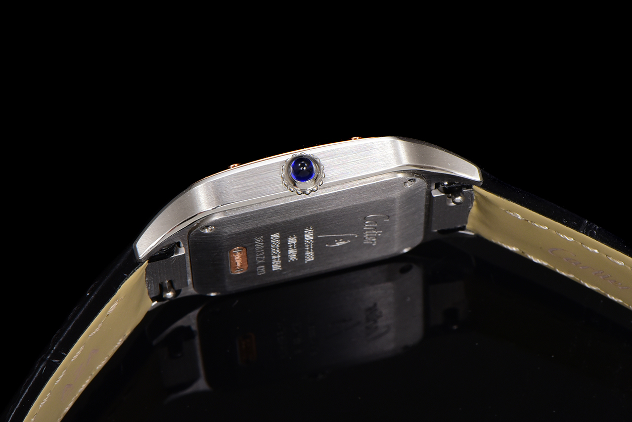 Cartier Santos Dumont Watch, Leather Band, Swiss Quartz Movement, Silver Dial 5 a1724521261487 4072