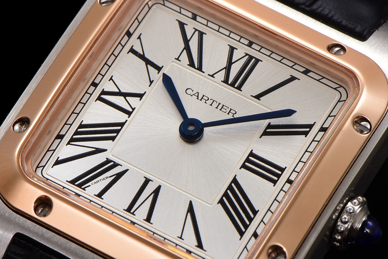 Cartier Santos Dumont Watch, Leather Band, Swiss Quartz Movement, Silver Dial 3 a1724521261586 3645
