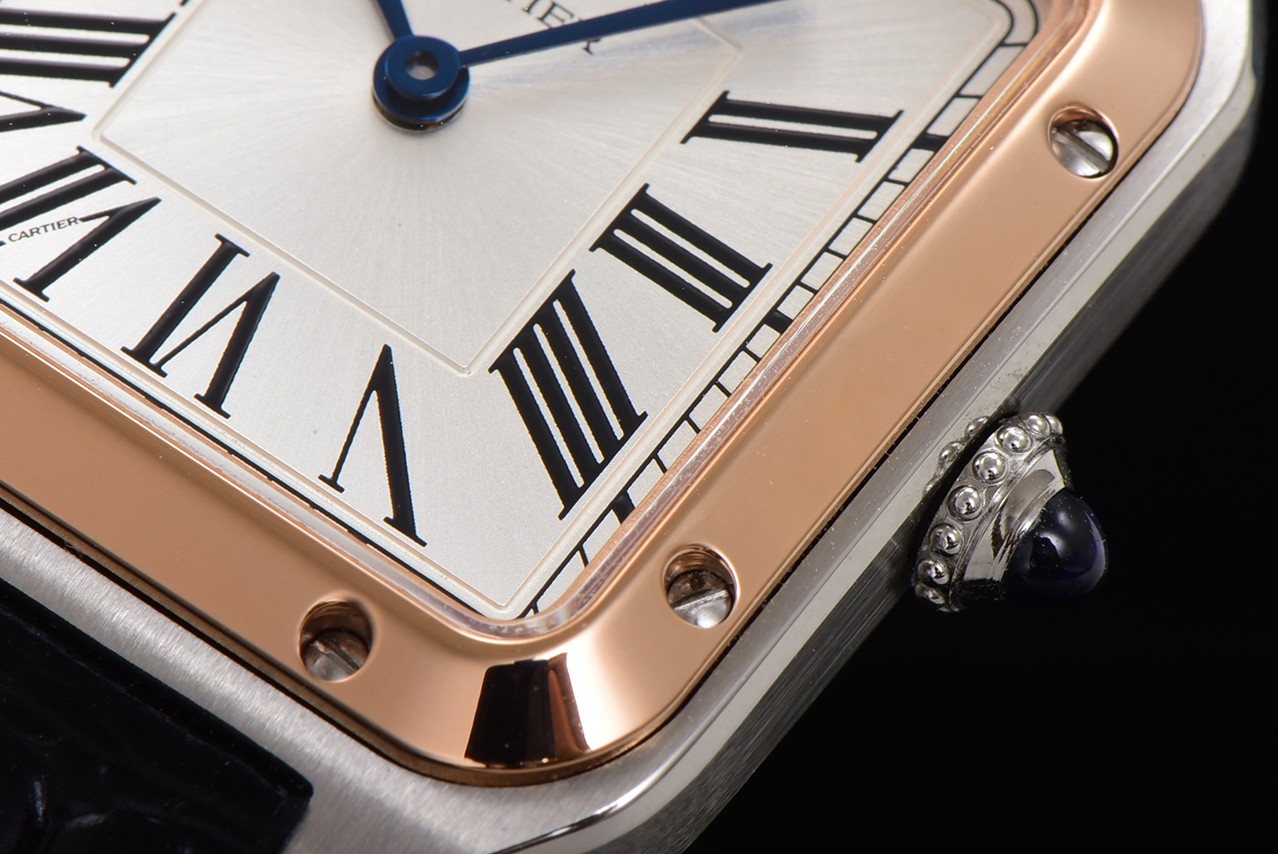 Cartier Santos Dumont Watch, Leather Band, Swiss Quartz Movement, Silver Dial 4 a1724521261588 3268