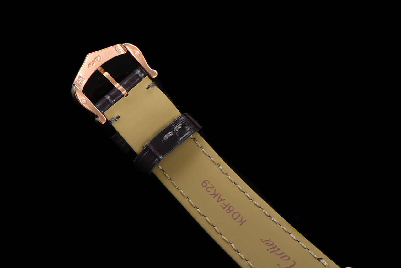 Cartier Santos Dumont Rose Gold Leather Strap Watch, Swiss Quartz Movement 7 a1724521303828 2721