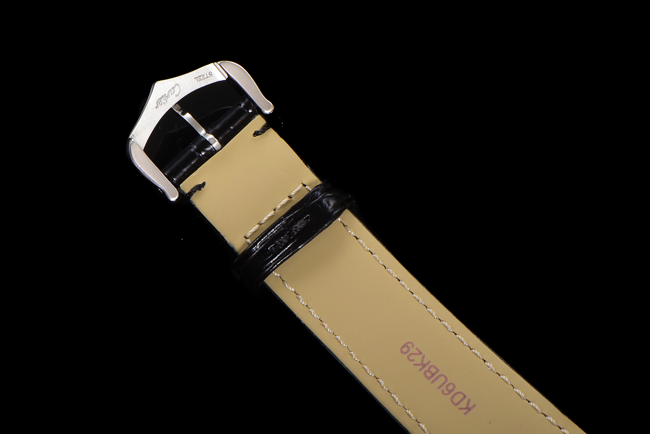 Cartier Santos Dumont Watch, Black Dial, Leather Strap, Silver Stainless Steel 8 a1724521786737 6255