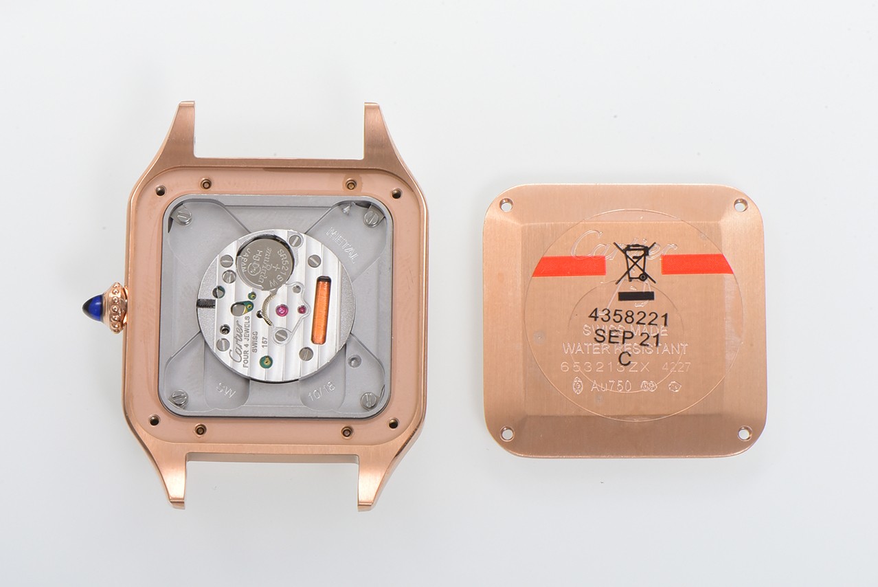 Cartier Santos Dumont Rose Gold Case Leather Band Quartz Movement Watch 5 a1724523092542 1530