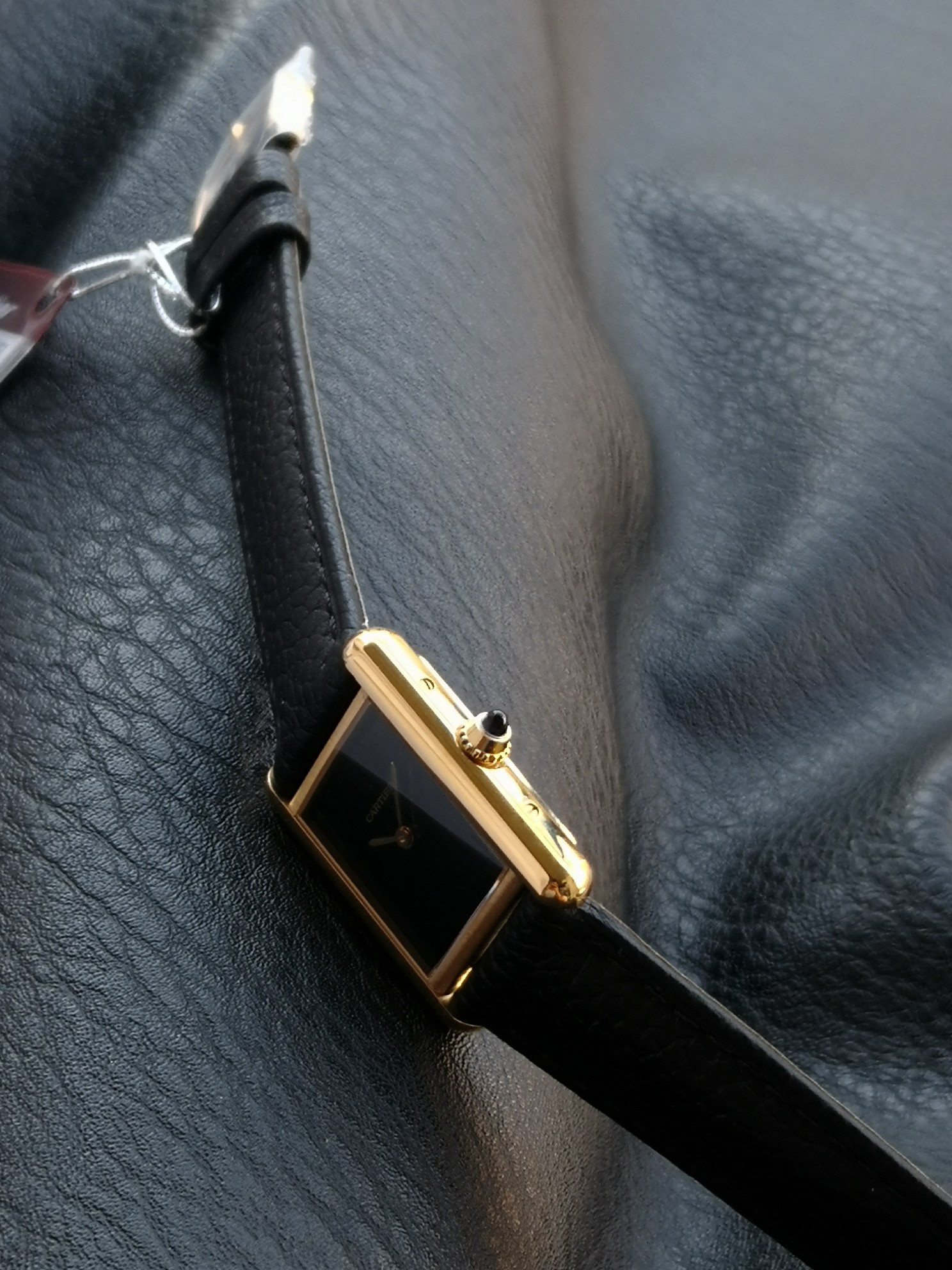Tank Louis Watch,Black Leather Strap, Gold Case, 25.5mm, Refined Design 8 a1730976619939 6157