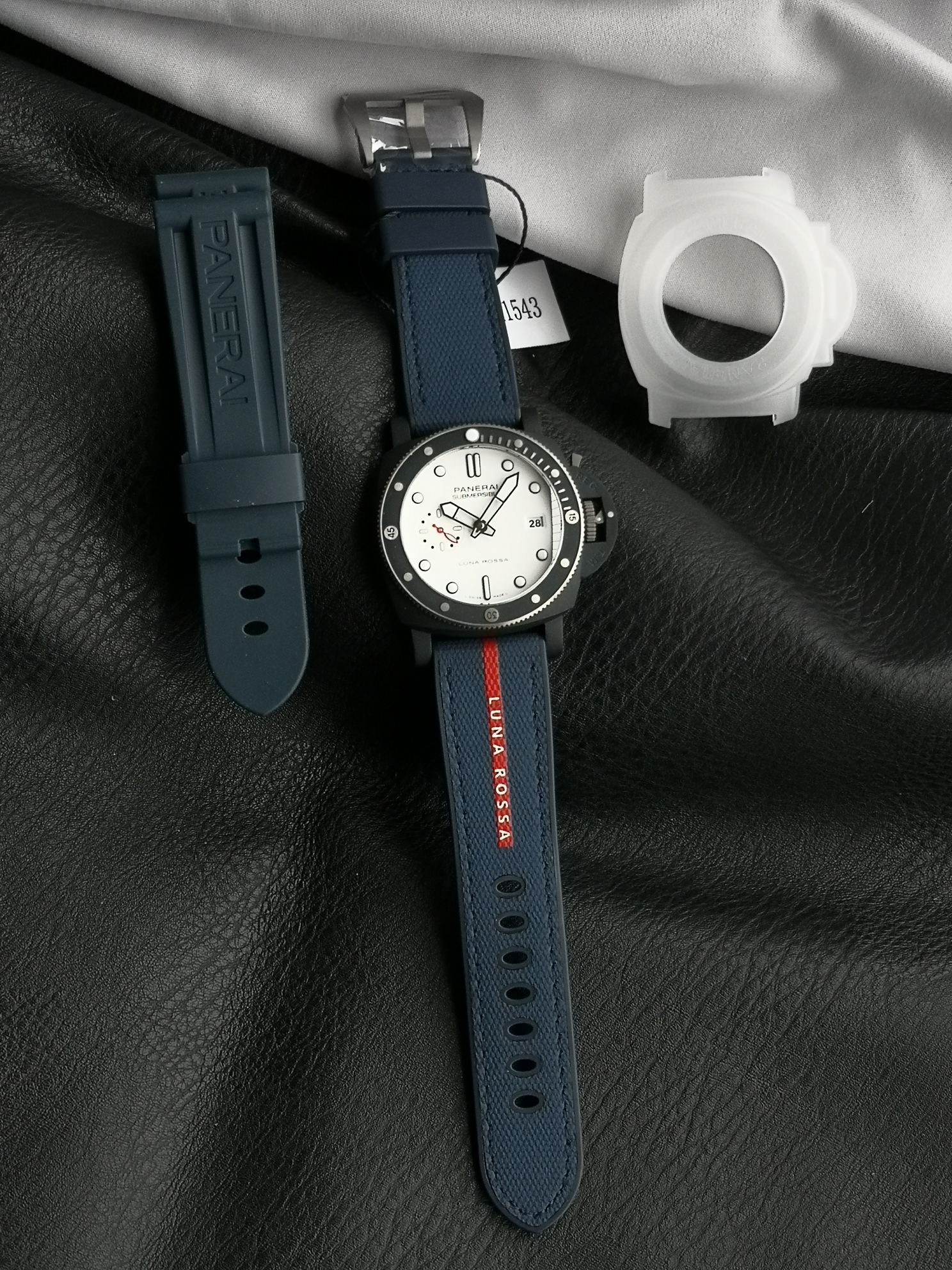 파네라이 서브머시블 PAM1543 44mm 블루 다이얼 한정판 자동 VS 공장 레플리카 43861