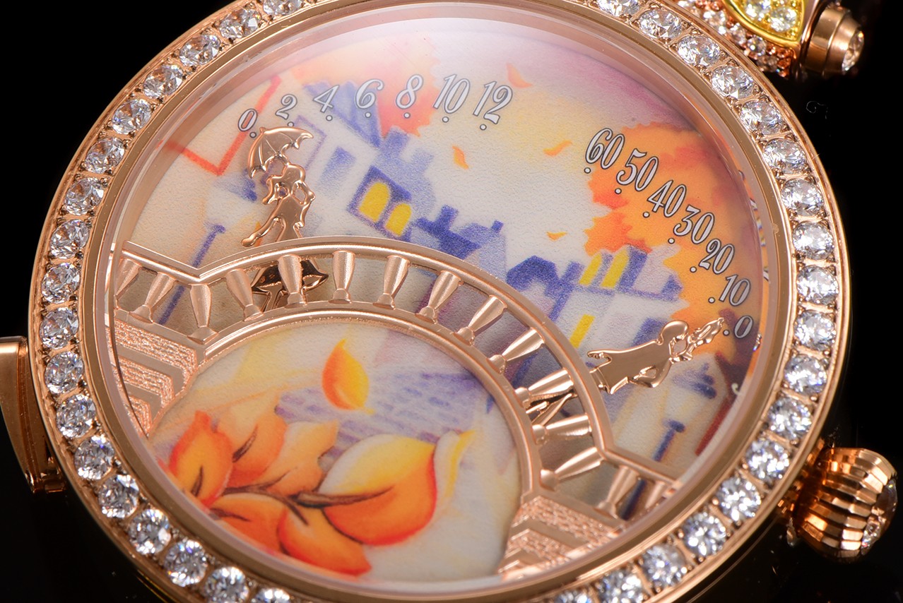 梵克雅宝 🌐四季情人桥腕表
💜梵雅克宝-Van Cleef&Arpels✨诗意复杂能功系列:恋人之桥最浪的漫手表 瑞定士做石英机芯升级最新版 蓝宝石玻璃镜升面级:表直壳径约38mm:情人升桥级为~纯材钢料 1比1复刻,女孩是时男针孩是分针,时针分和针都是用高科技、技术做成的3D效果针.按一下七字位按钮🔘:会自动走三次来回:亲吻 巜三生三世》表达的你爱意。按三字位按钮一下:自己走到当时的时间后会发现恋人💑在悄悄地走到中间去接吻之后各自回到零点。还什等么,最佳物礼就它了💜梵克雅宝,这个充满诗意与浪漫的品牌,一直致力于向爱情致敬。他们的情人桥手表,以其独特的设计和精湛的工艺,成为了许多时尚名媛的心头好。
这款手表的设计灵感来源于情人桥,寓意着爱情的永恒与美好。它采用了逆跳的钟表技术,巧妙地表达了恋人之间的柔情蜜意和缱绻缠绵。表盘以春夏秋冬为主题,色彩绚丽,诗意盎然,仿佛在诉说着每一个季节的爱情故事。
无论是春夏的明媚阳光,还是秋冬的落叶飘零,这款手表都能以一种独特而诗意的方式引导你度过每一天。它的颜值之高,简直让人惊叹不已,简直是美爆了的艺术品。
梵克雅宝希望通过这款手表,向所有有情人传递美好的祝福:愿你们拥有美好的爱情,生活灿烂,幸福直到永久🌐