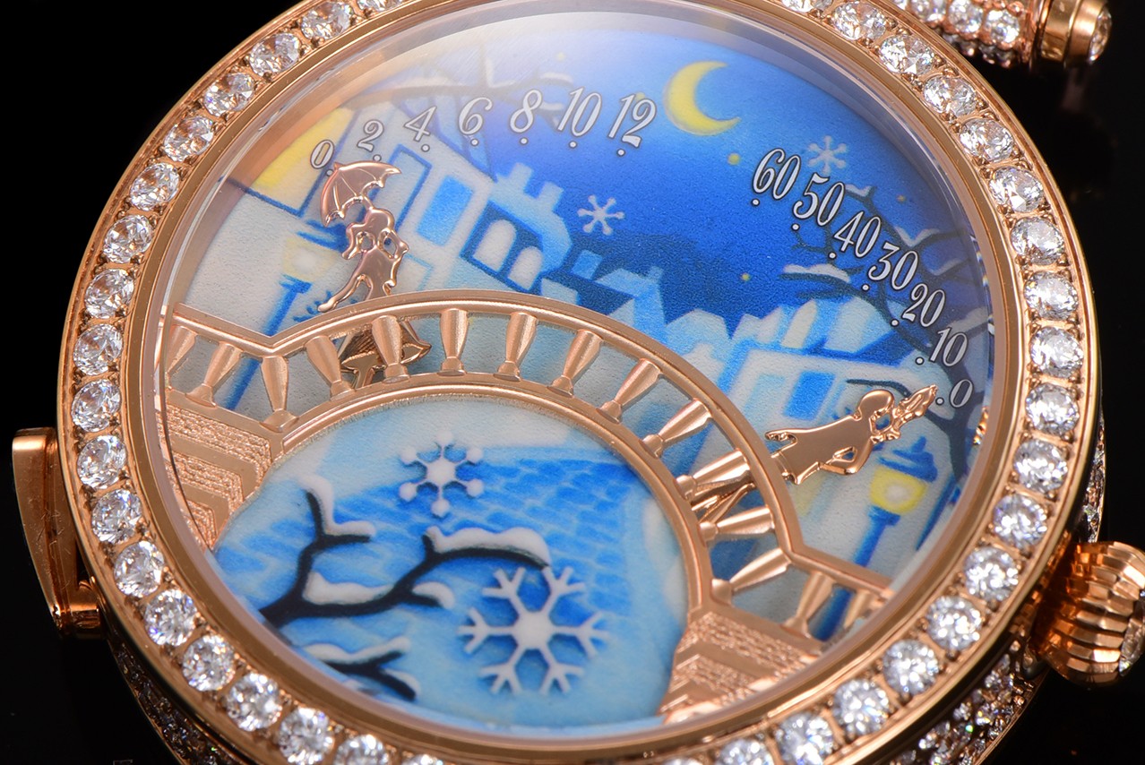 梵克雅宝 🌐四季情人桥腕表
💜梵雅克宝-Van Cleef&Arpels✨诗意复杂能功系列:恋人之桥最浪的漫手表 瑞定士做石英机芯升级最新版 蓝宝石玻璃镜升面级:表直壳径约38mm:情人升桥级为~纯材钢料 1比1复刻,女孩是时男针孩是分针,时针分和针都是用高科技、技术做成的3D效果针.按一下七字位按钮🔘:会自动走三次来回:亲吻 巜三生三世》表达的你爱意。按三字位按钮一下:自己走到当时的时间后会发现恋人💑在悄悄地走到中间去接吻之后各自回到零点。还什等么,最佳物礼就它了💜梵克雅宝,这个充满诗意与浪漫的品牌,一直致力于向爱情致敬。他们的情人桥手表,以其独特的设计和精湛的工艺,成为了许多时尚名媛的心头好。
这款手表的设计灵感来源于情人桥,寓意着爱情的永恒与美好。它采用了逆跳的钟表技术,巧妙地表达了恋人之间的柔情蜜意和缱绻缠绵。表盘以春夏秋冬为主题,色彩绚丽,诗意盎然,仿佛在诉说着每一个季节的爱情故事。
无论是春夏的明媚阳光,还是秋冬的落叶飘零,这款手表都能以一种独特而诗意的方式引导你度过每一天。它的颜值之高,简直让人惊叹不已,简直是美爆了的艺术品。
梵克雅宝希望通过这款手表,向所有有情人传递美好的祝福:愿你们拥有美好的爱情,生活灿烂,幸福直到永久🌐