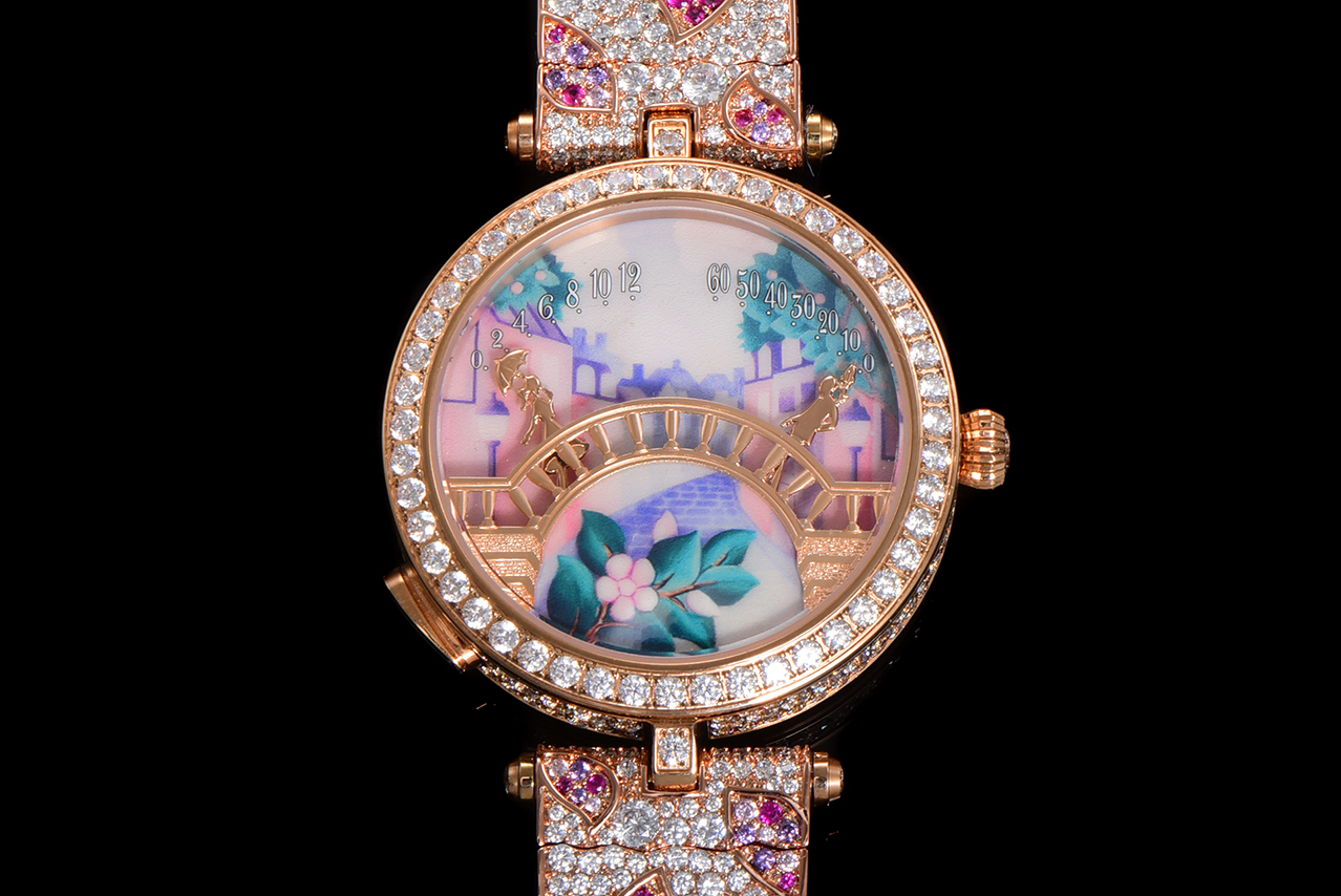 梵克雅宝 🌐四季情人桥腕表
💜梵雅克宝-Van Cleef&Arpels✨诗意复杂能功系列:恋人之桥最浪的漫手表 瑞定士做石英机芯升级最新版 蓝宝石玻璃镜升面级:表直壳径约38mm:情人升桥级为~纯材钢料 1比1复刻,女孩是时男针孩是分针,时针分和针都是用高科技、技术做成的3D效果针.按一下七字位按钮🔘:会自动走三次来回:亲吻 巜三生三世》表达的你爱意。按三字位按钮一下:自己走到当时的时间后会发现恋人💑在悄悄地走到中间去接吻之后各自回到零点。还什等么,最佳物礼就它了💜梵克雅宝,这个充满诗意与浪漫的品牌,一直致力于向爱情致敬。他们的情人桥手表,以其独特的设计和精湛的工艺,成为了许多时尚名媛的心头好。
这款手表的设计灵感来源于情人桥,寓意着爱情的永恒与美好。它采用了逆跳的钟表技术,巧妙地表达了恋人之间的柔情蜜意和缱绻缠绵。表盘以春夏秋冬为主题,色彩绚丽,诗意盎然,仿佛在诉说着每一个季节的爱情故事。
无论是春夏的明媚阳光,还是秋冬的落叶飘零,这款手表都能以一种独特而诗意的方式引导你度过每一天。它的颜值之高,简直让人惊叹不已,简直是美爆了的艺术品。
梵克雅宝希望通过这款手表,向所有有情人传递美好的祝福:愿你们拥有美好的爱情,生活灿烂,幸福直到永久🌐