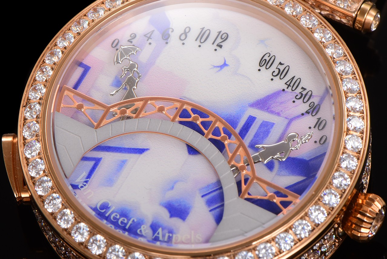梵克雅宝 🌐四季情人桥腕表
💜梵雅克宝-Van Cleef&Arpels✨诗意复杂能功系列:恋人之桥最浪的漫手表 瑞定士做石英机芯升级最新版 蓝宝石玻璃镜升面级:表直壳径约38mm:情人升桥级为~纯材钢料 1比1复刻,女孩是时男针孩是分针,时针分和针都是用高科技、技术做成的3D效果针.按一下七字位按钮🔘:会自动走三次来回:亲吻 巜三生三世》表达的你爱意。按三字位按钮一下:自己走到当时的时间后会发现恋人💑在悄悄地走到中间去接吻之后各自回到零点。还什等么,最佳物礼就它了💜梵克雅宝,这个充满诗意与浪漫的品牌,一直致力于向爱情致敬。他们的情人桥手表,以其独特的设计和精湛的工艺,成为了许多时尚名媛的心头好。
这款手表的设计灵感来源于情人桥,寓意着爱情的永恒与美好。它采用了逆跳的钟表技术,巧妙地表达了恋人之间的柔情蜜意和缱绻缠绵。表盘以春夏秋冬为主题,色彩绚丽,诗意盎然,仿佛在诉说着每一个季节的爱情故事。
无论是春夏的明媚阳光,还是秋冬的落叶飘零,这款手表都能以一种独特而诗意的方式引导你度过每一天。它的颜值之高,简直让人惊叹不已,简直是美爆了的艺术品。
梵克雅宝希望通过这款手表,向所有有情人传递美好的祝福:愿你们拥有美好的爱情,生活灿烂,幸福直到永久🌐