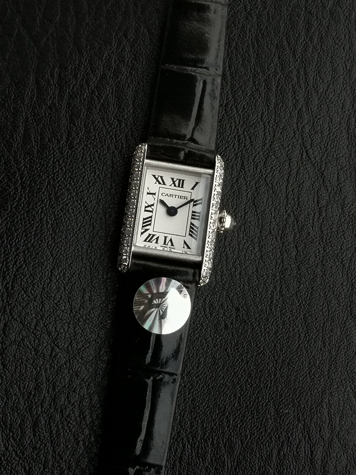 Cartier Tank Louis Mini Diamond Bezel Ladies Watch with Leather Strap 2 a1749996268627 2281