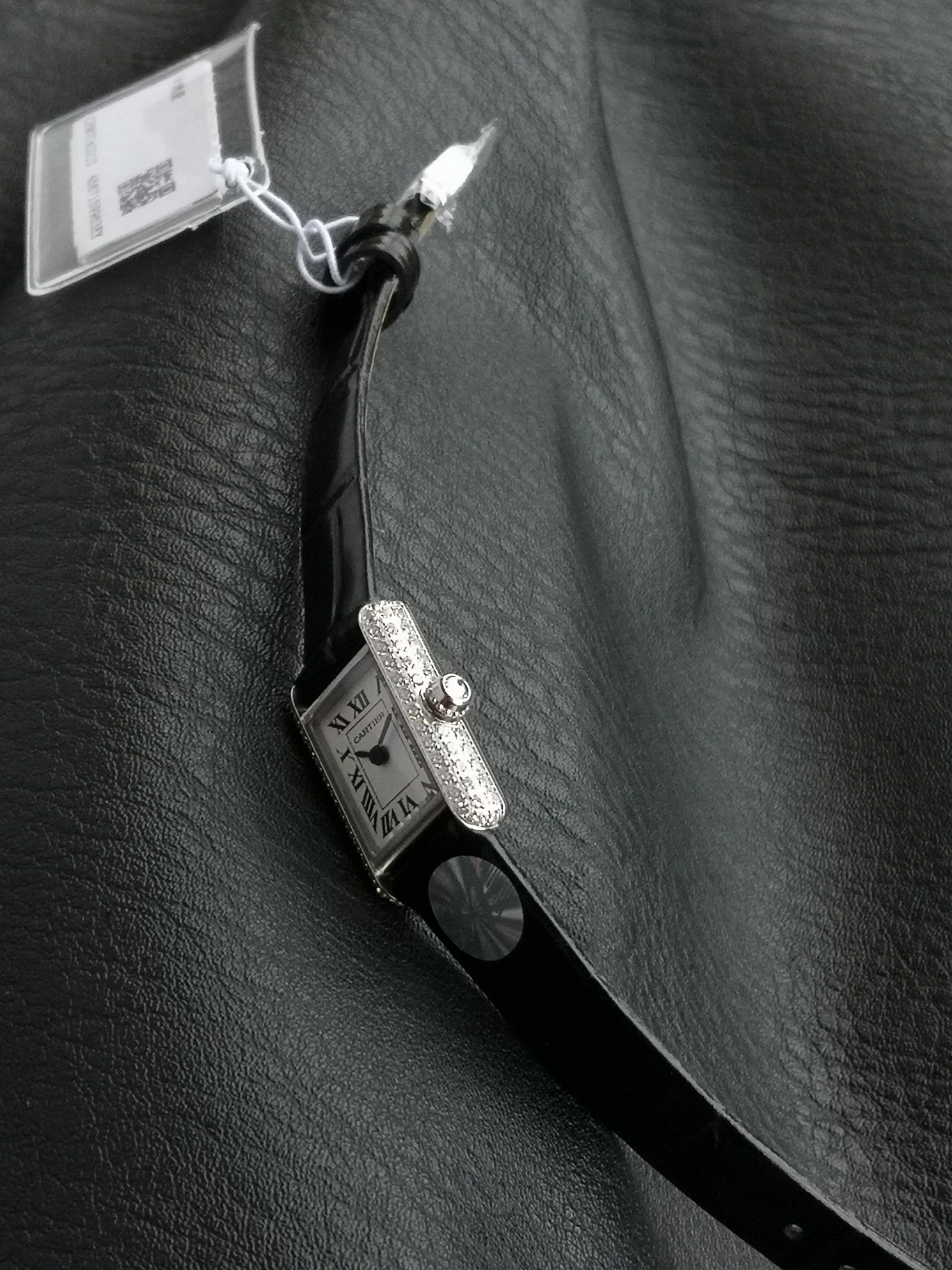 Cartier Tank Louis Mini Diamond Bezel Ladies Watch with Leather Strap 6 a1749996272145 5300