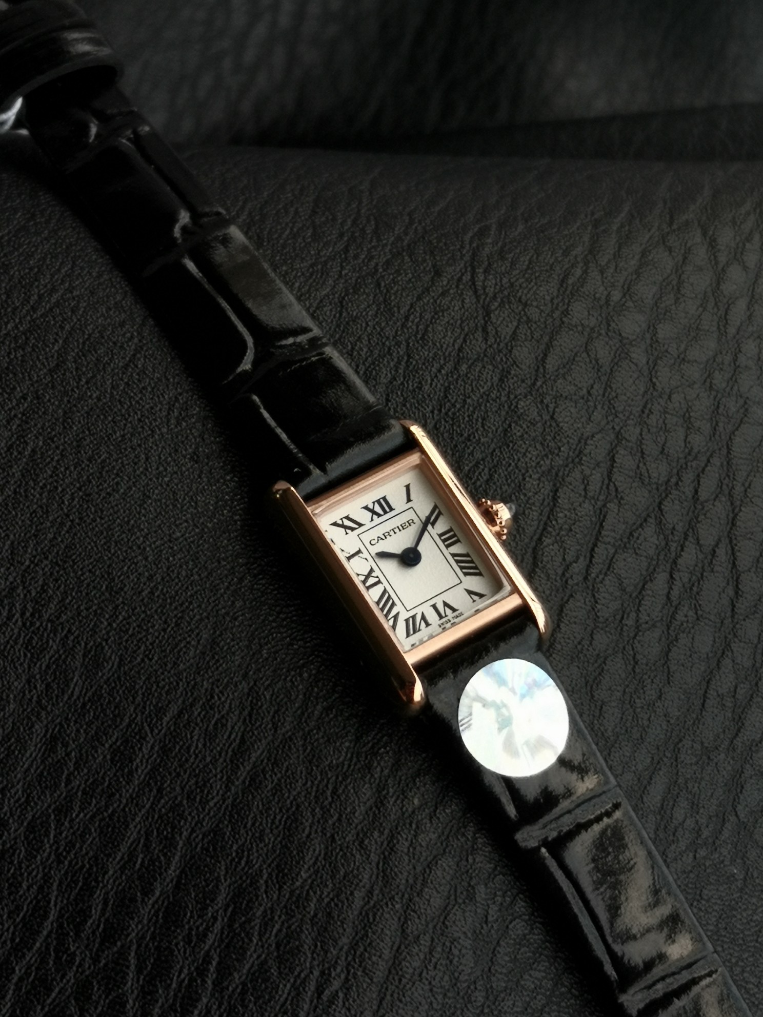 Cartier Tank Louis Mini Watch - Gold Case, Black Leather Strap 7 a1749996342237 3586