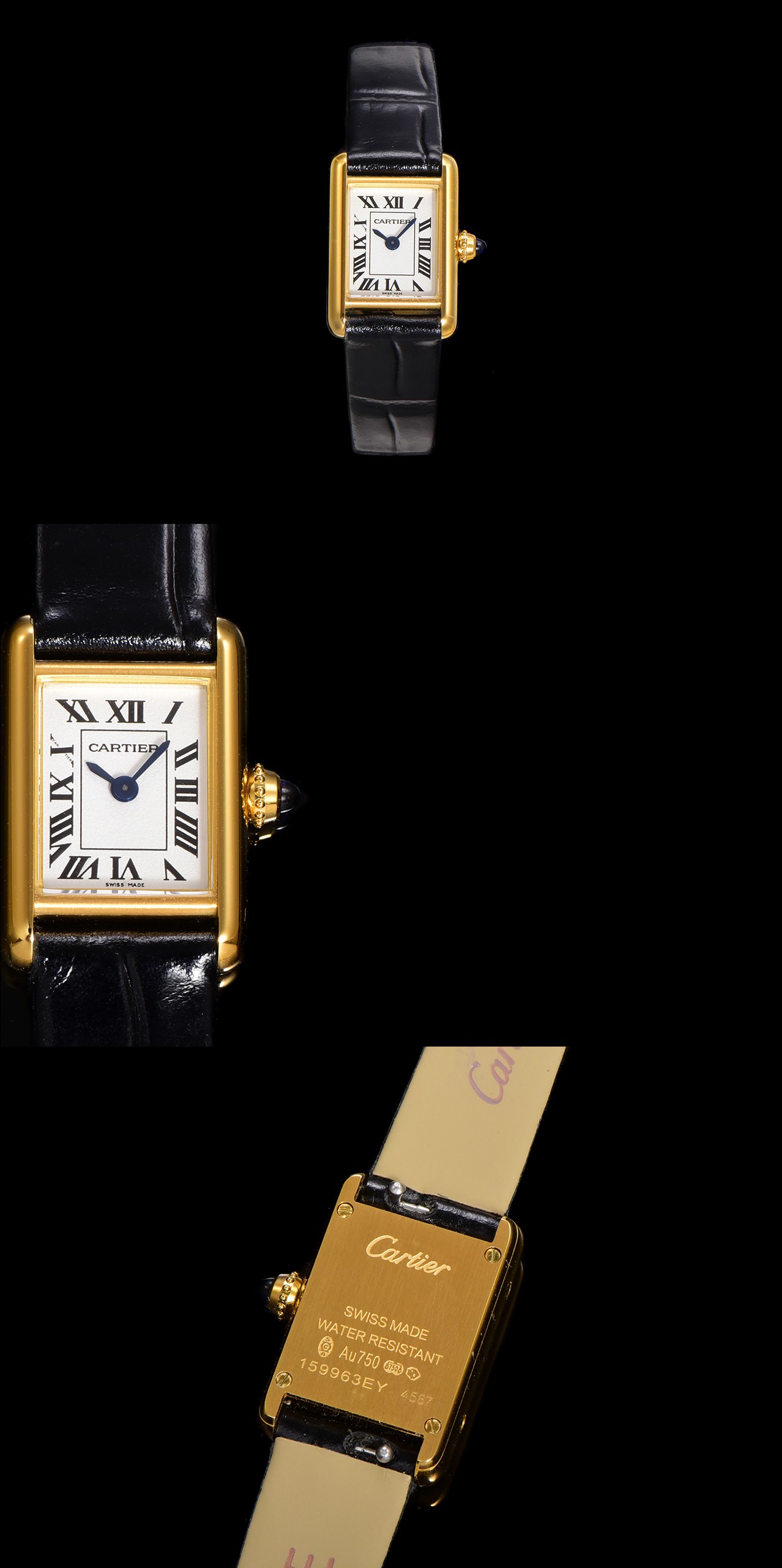 Cartier Tank Louis Mini Watch - Stainless Steel, Diamonds, Alligator Leather 4 a1750098852326 1243