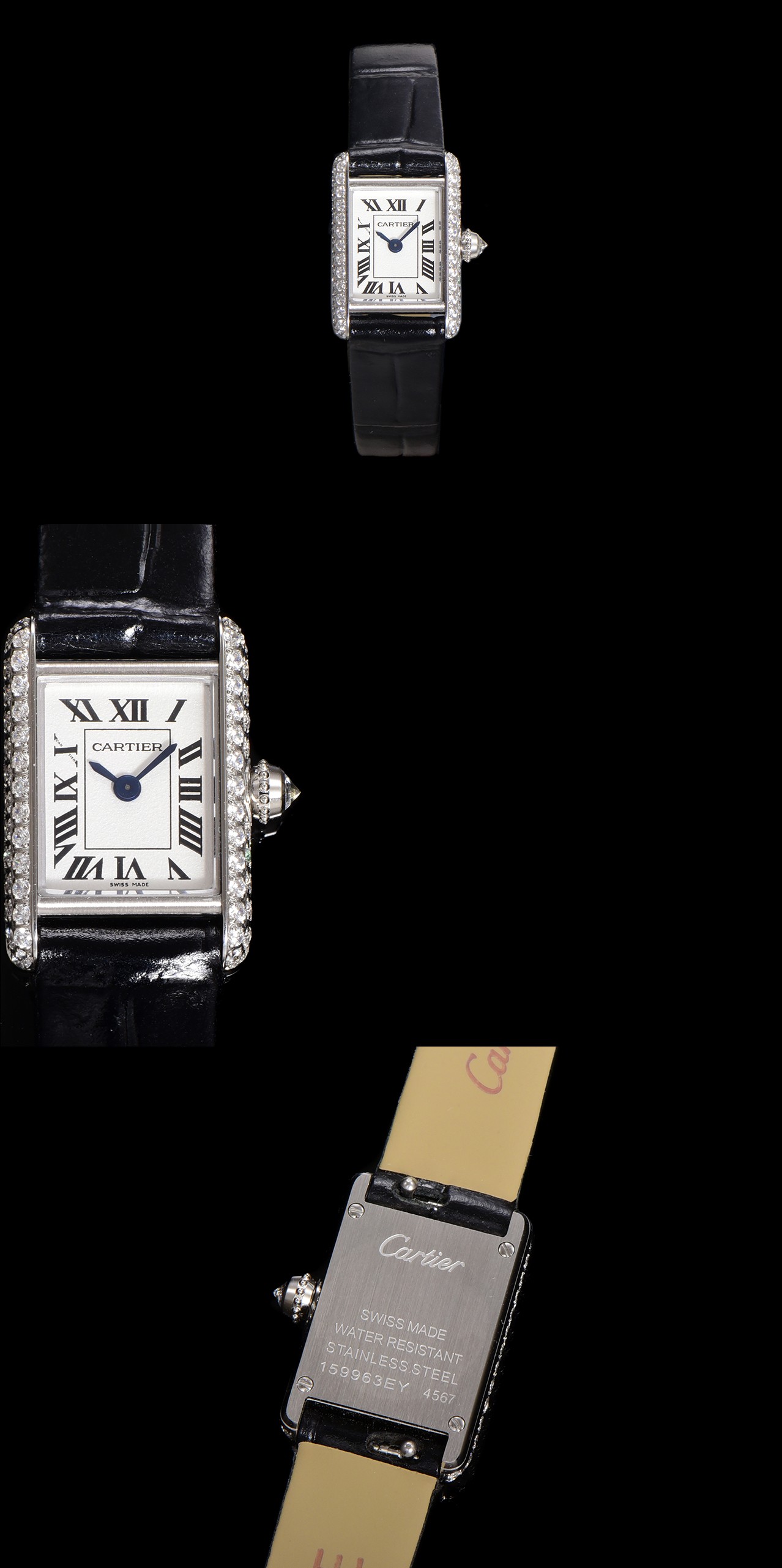 Cartier Tank Louis Mini Watch - Stainless Steel, Diamonds, Alligator Leather 2 a1750098852344 6847