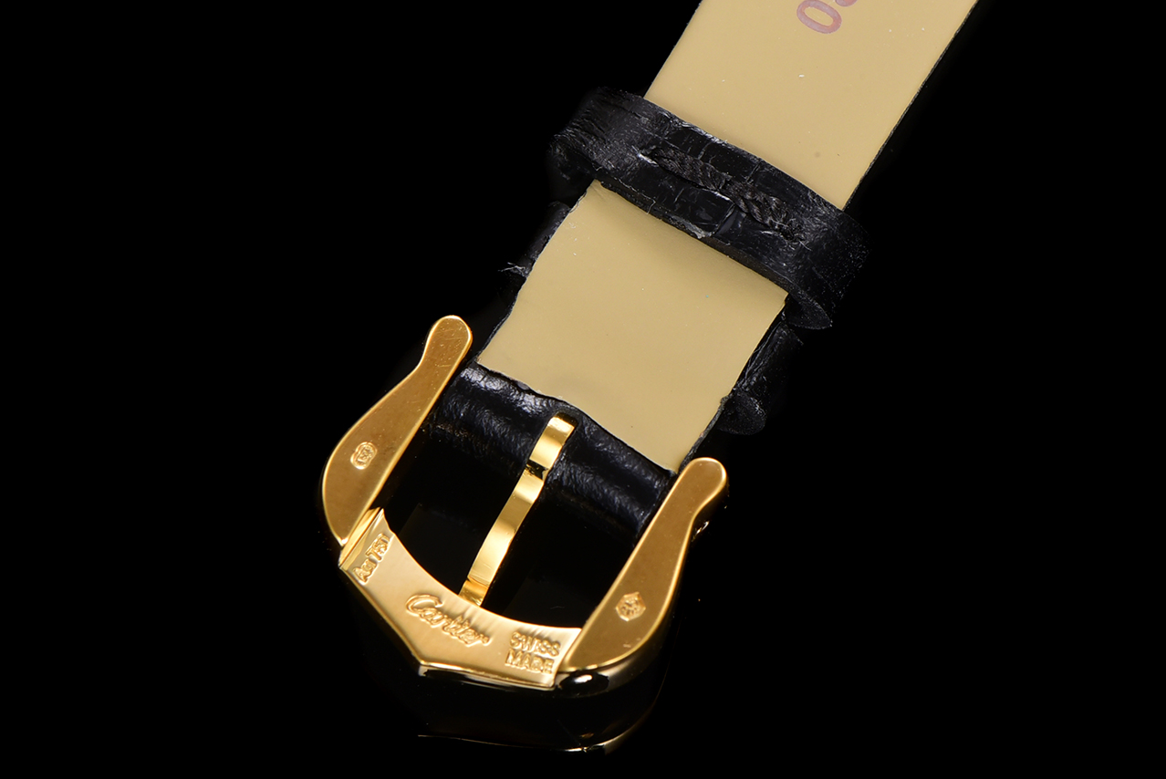 TANK LOUIS Cartier Mini Women's Watch, Gold Case with Black Leather Strap 8 a1750099198415 1740