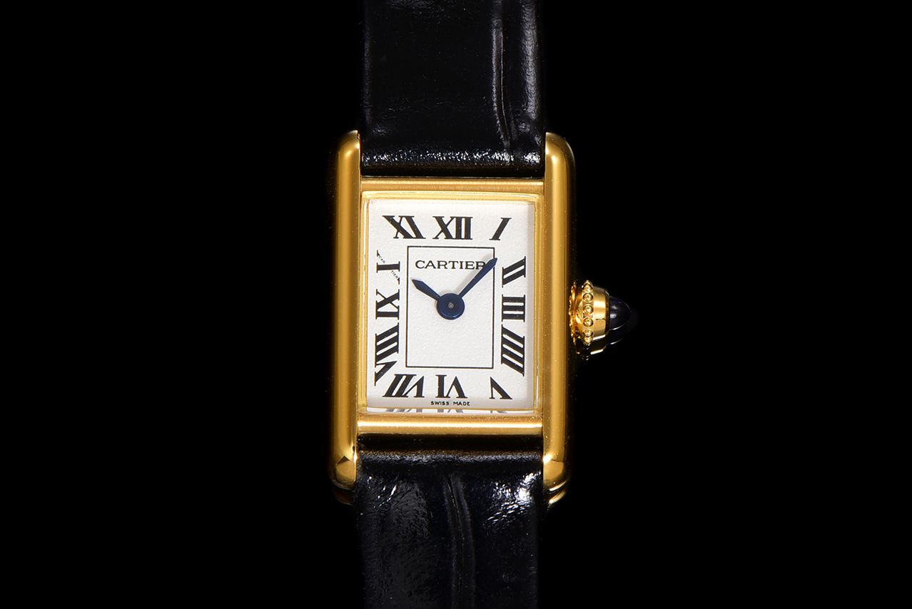 Cartier Tank Louis Mini Watch - Gold Case with Black Leather Strap 1 a1750099352440 1517