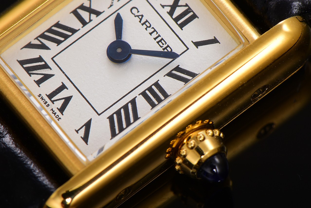 Cartier Tank Louis Mini Watch - Gold Case with Black Leather Strap 3 a1750099352582 5218